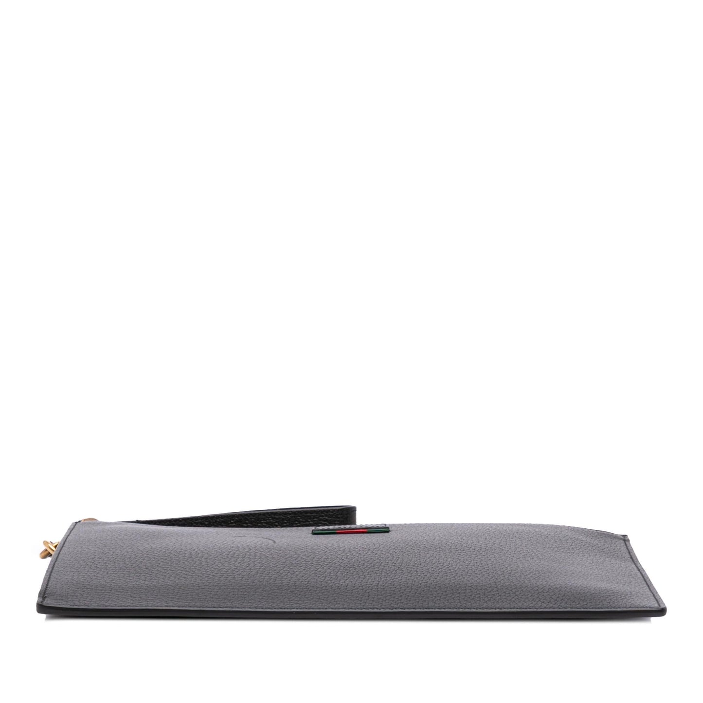 Gucci Web Agora Leather Clutch Bag