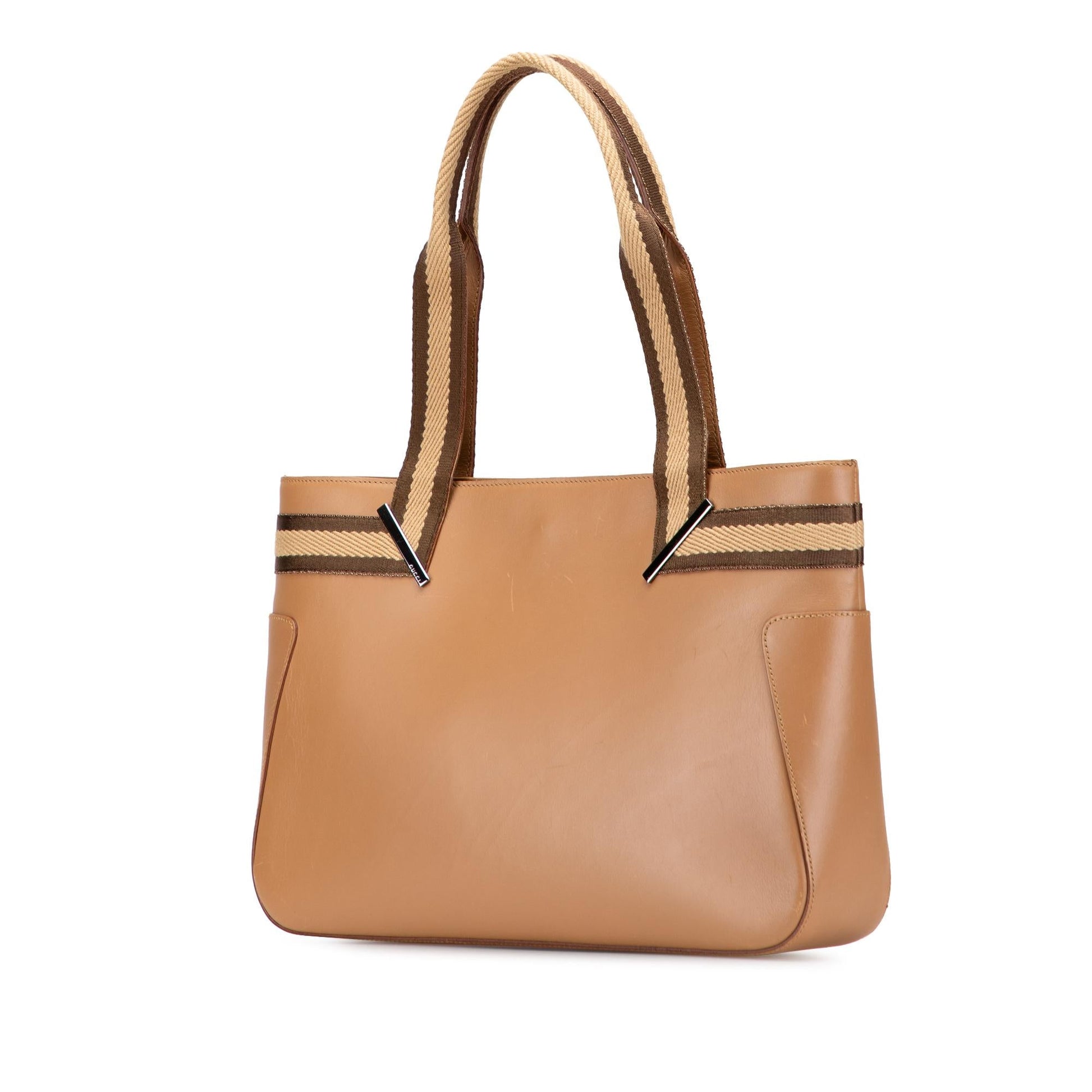 Gucci Web Leather Travel Bag