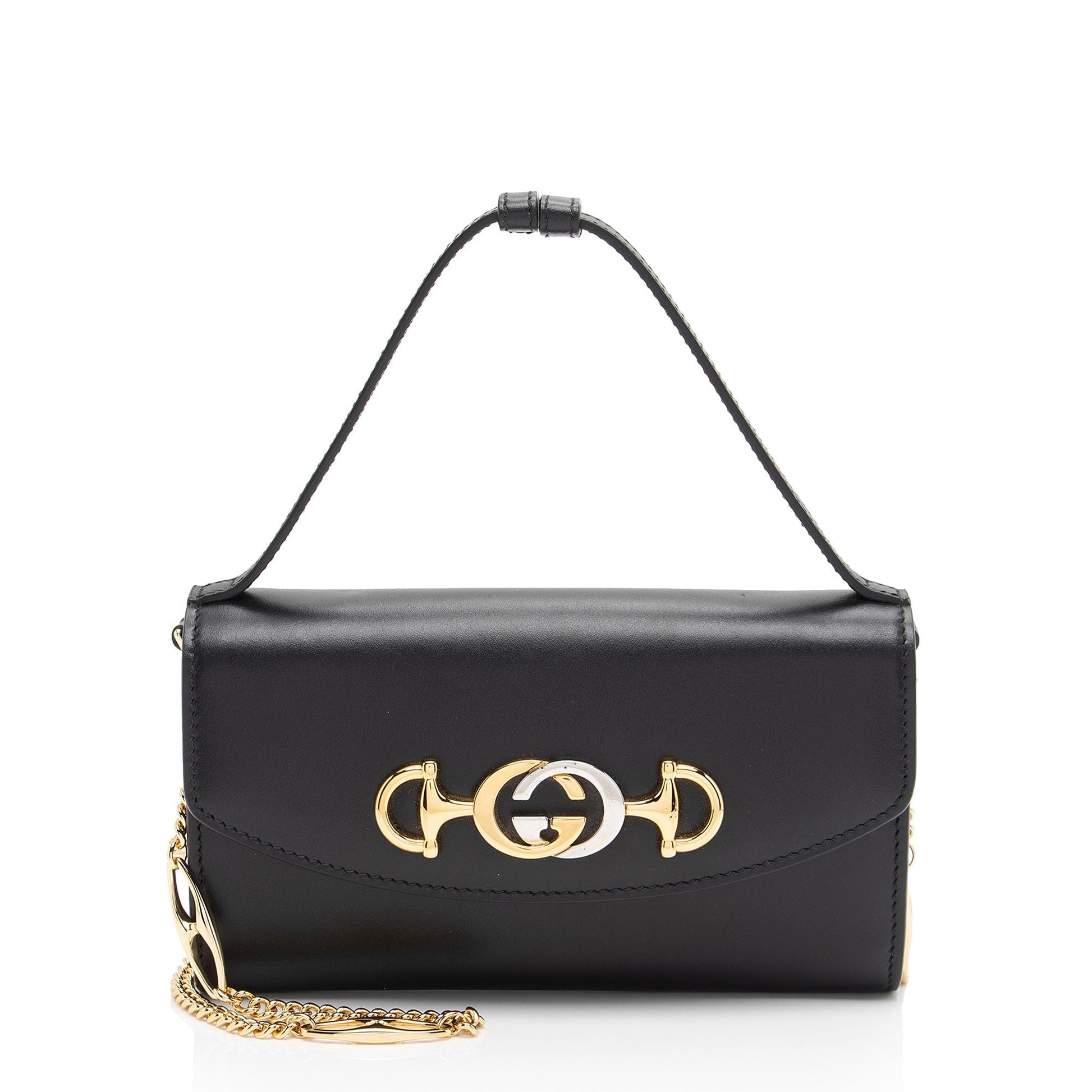 Gucci Zumi Leather Black Mini Shoulder Bag