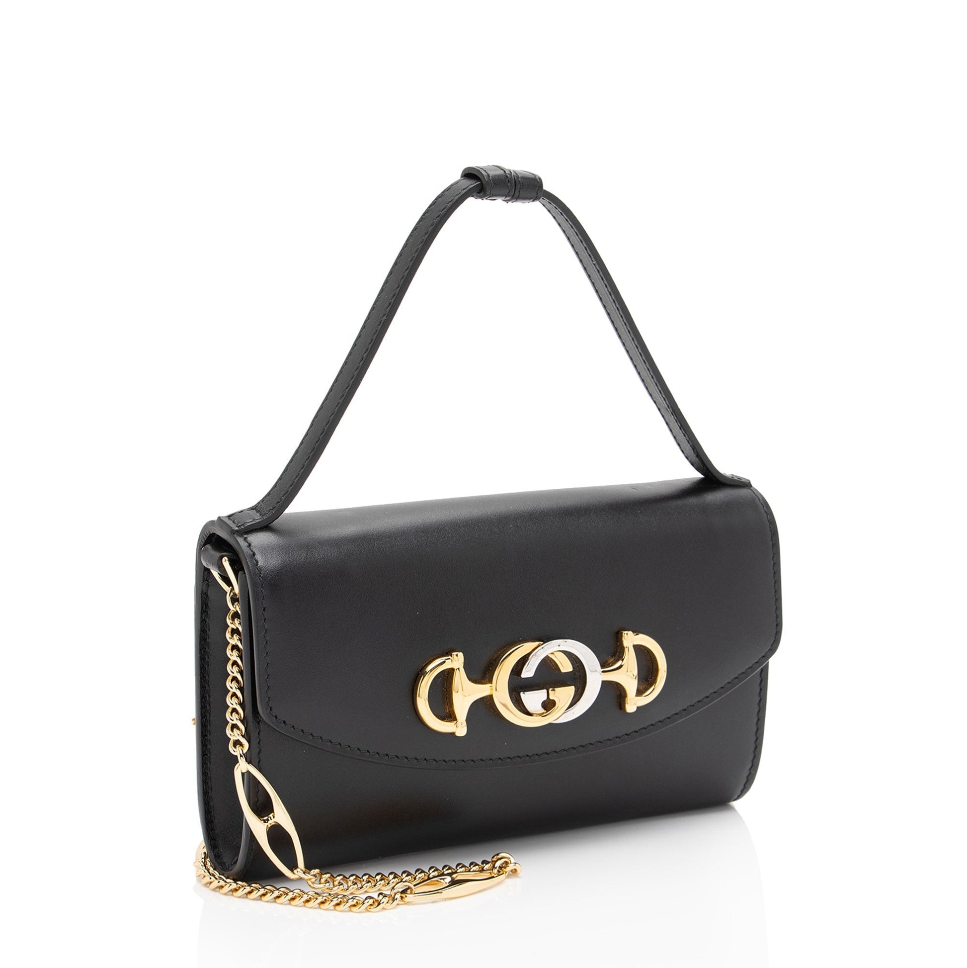 Gucci Zumi Leather Black Mini Shoulder Bag