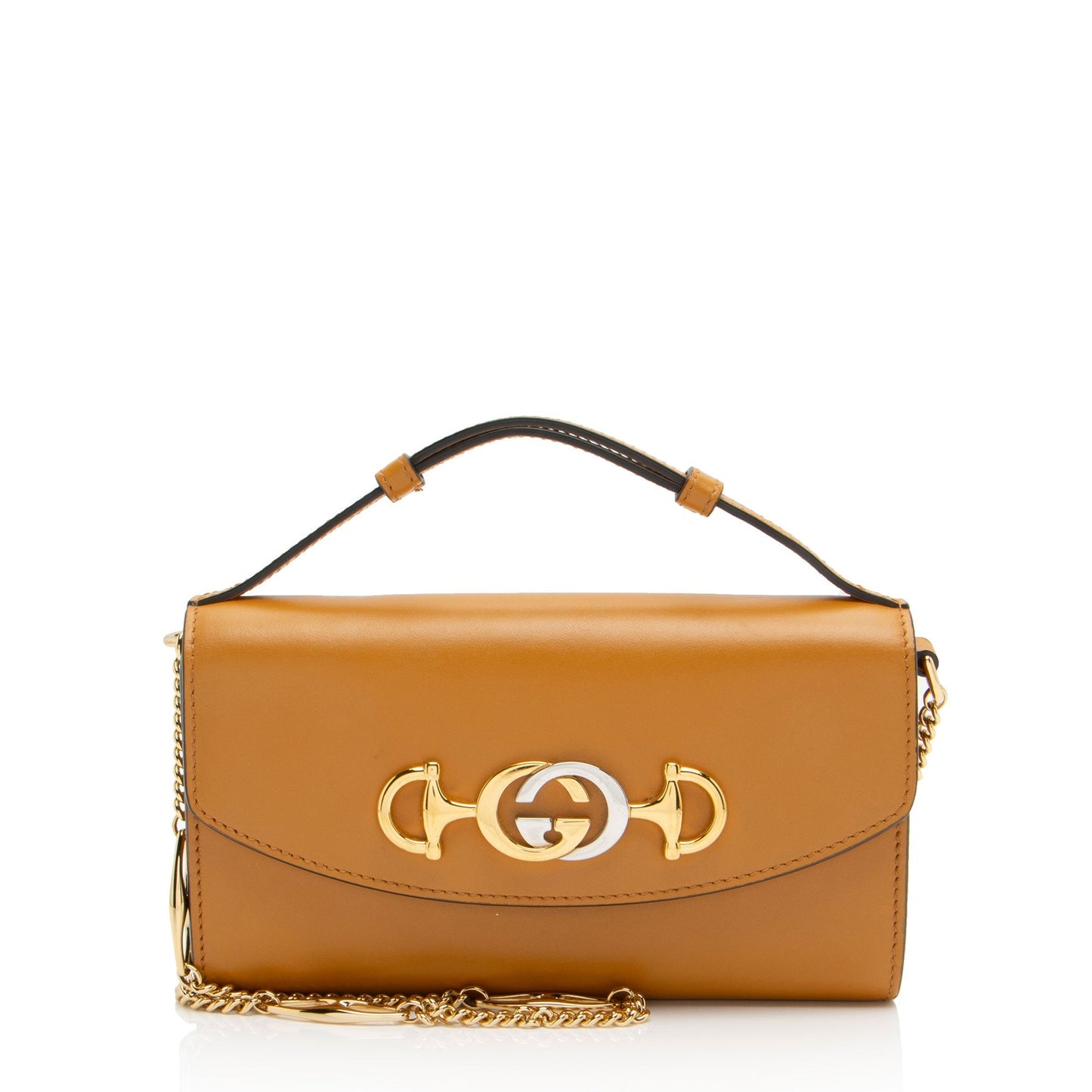 Gucci Zumi Leather Orange Mini Shoulder Bag