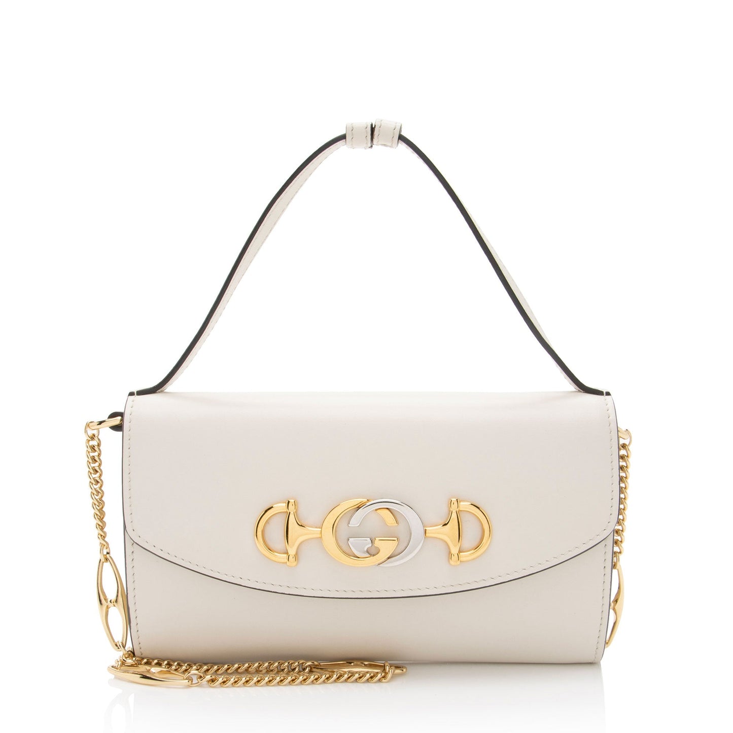Gucci Zumi Leather White Mini Shoulder Bag