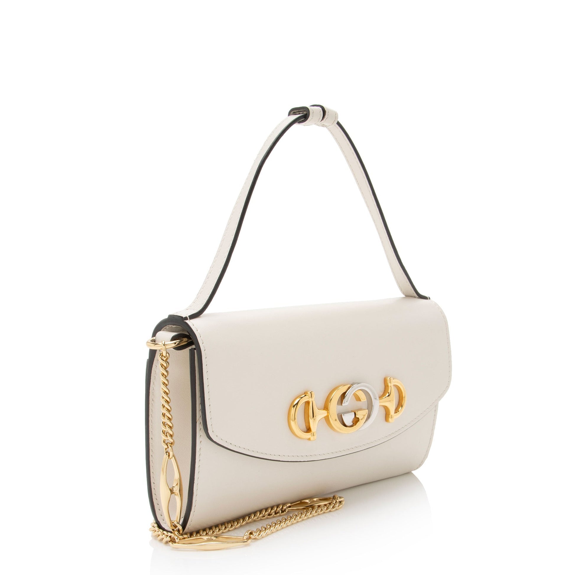 Gucci Zumi Leather White Mini Shoulder Bag