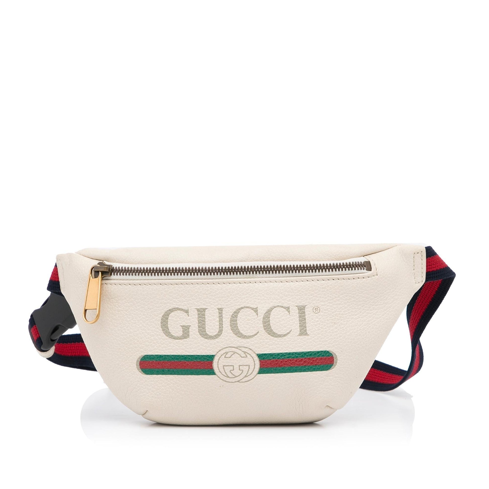 Gucci Belt SHG-GSXfKP Calf White Logo Accessory