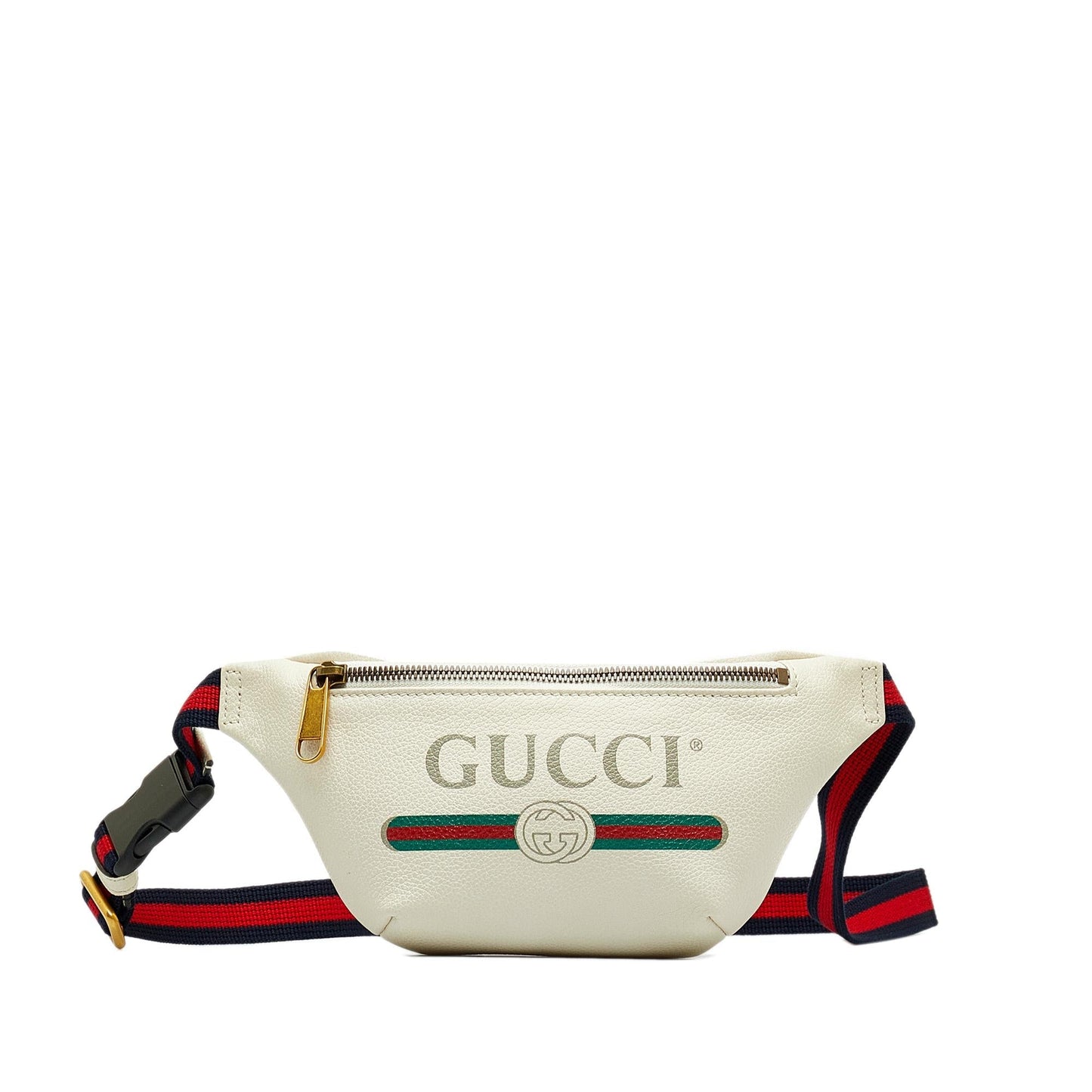 Gucci Belt SHG-hE8bsr Calf White Logo Accessory