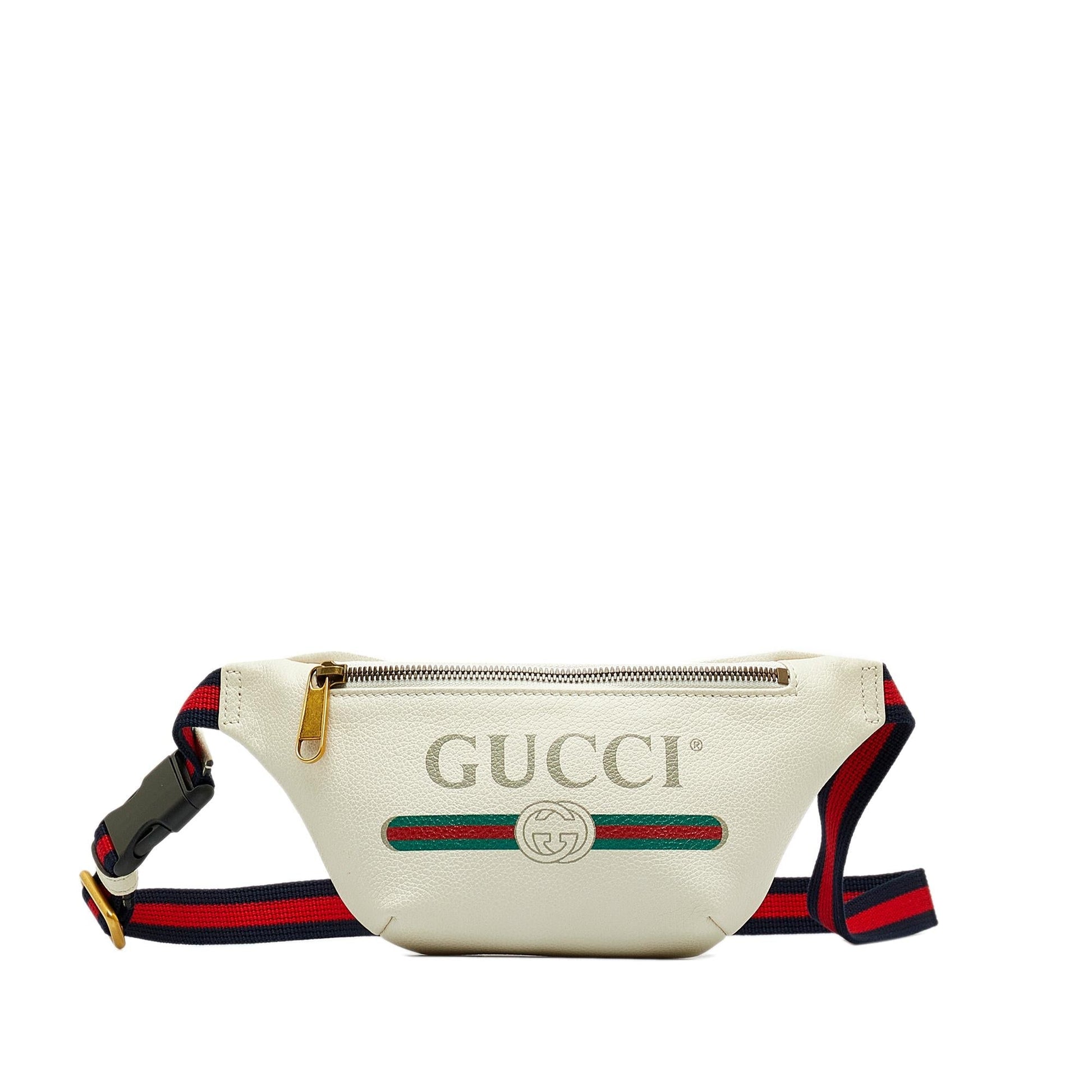 Gucci Belt SHG-hE8bsr Calf White Logo Accessory