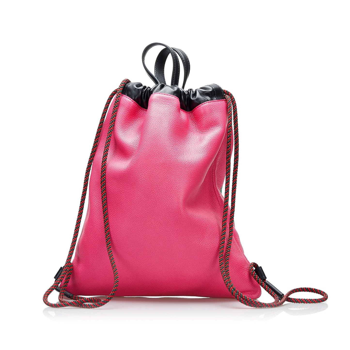 Gucci Drawstring Backpack SHG-7Bj0RA Calf Pink Logo Jewelry