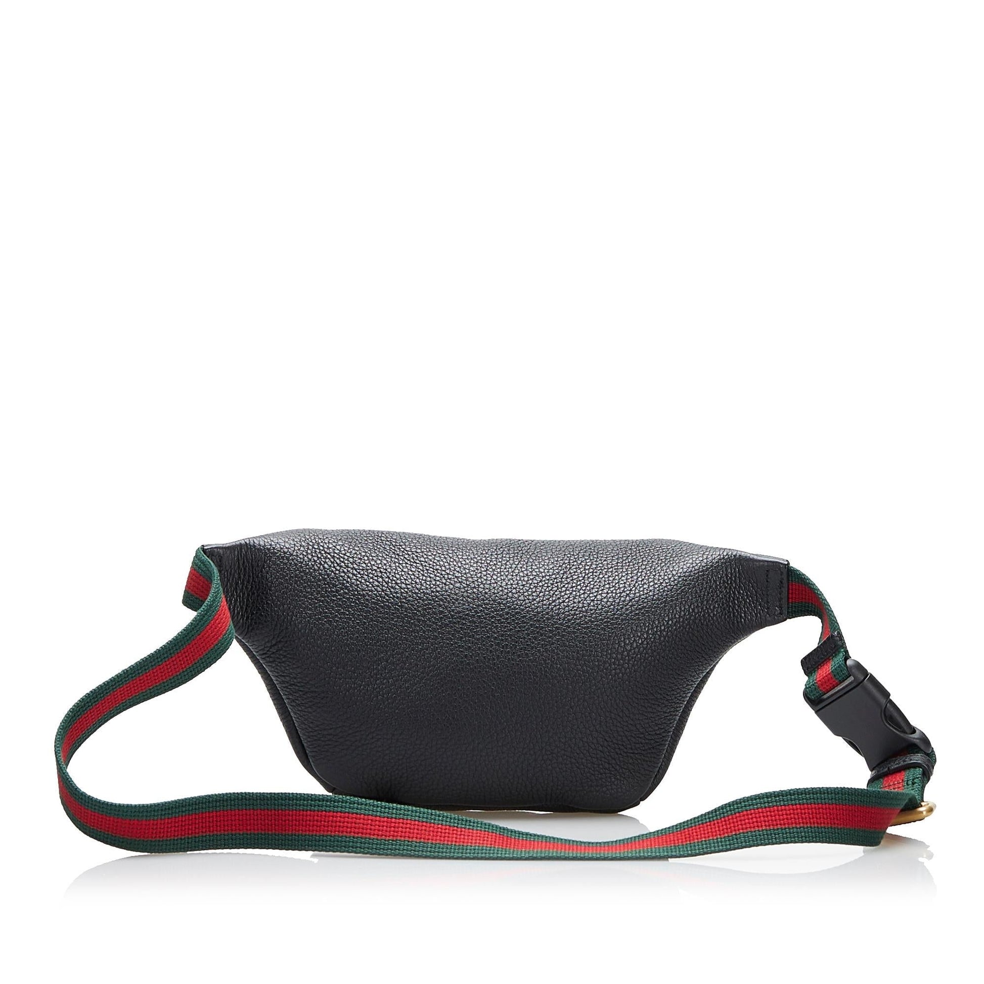Gucci Belt SHG Leather Calf Black Logo Accessory