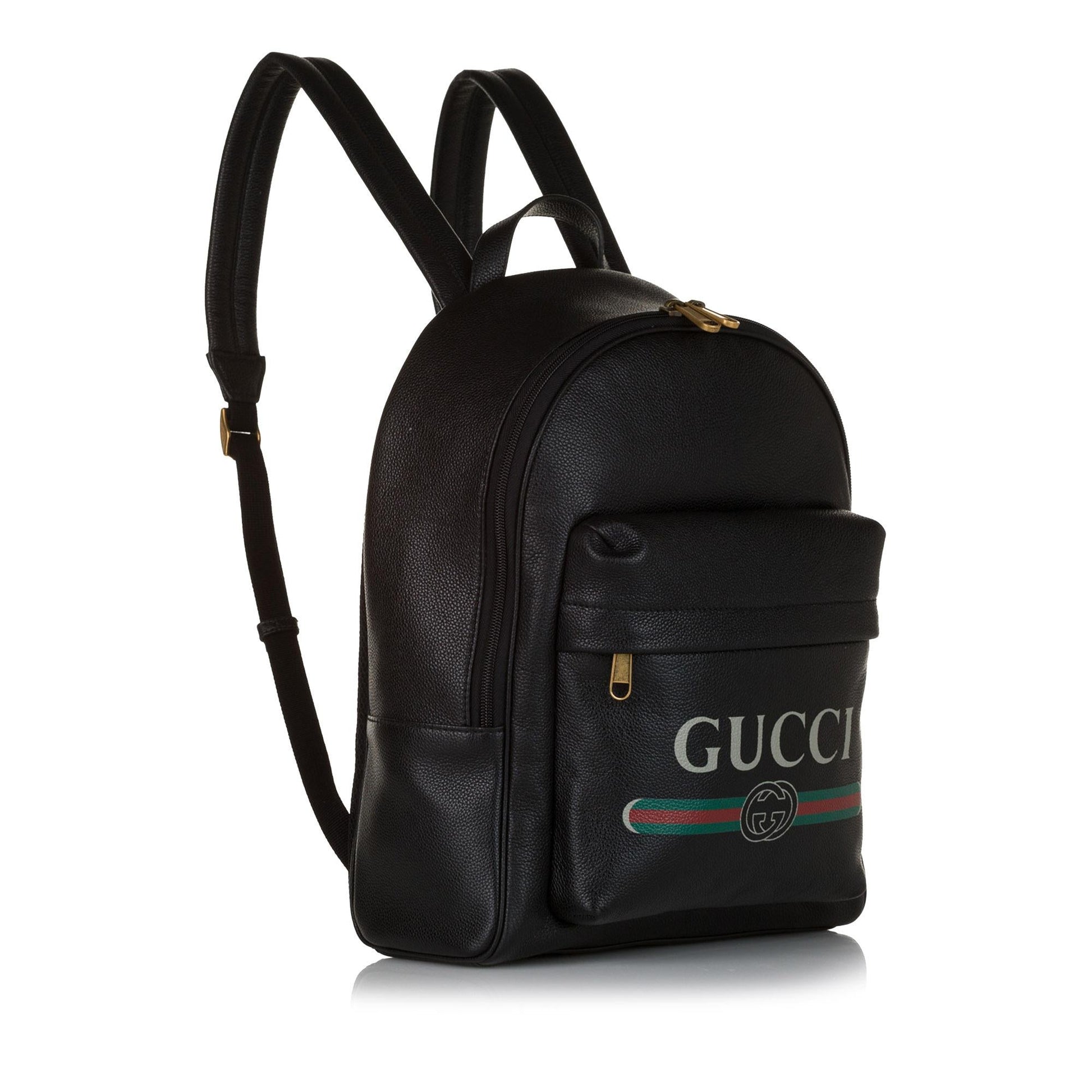 Gucci Backpack SHG Leather Calf Black Logo