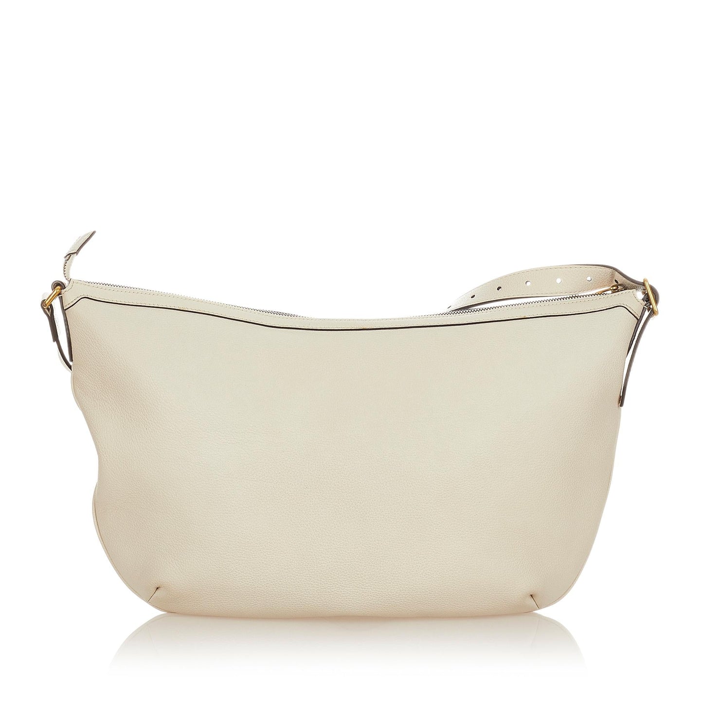 Gucci SHG Leather Calf White Logo Shoulder Bag