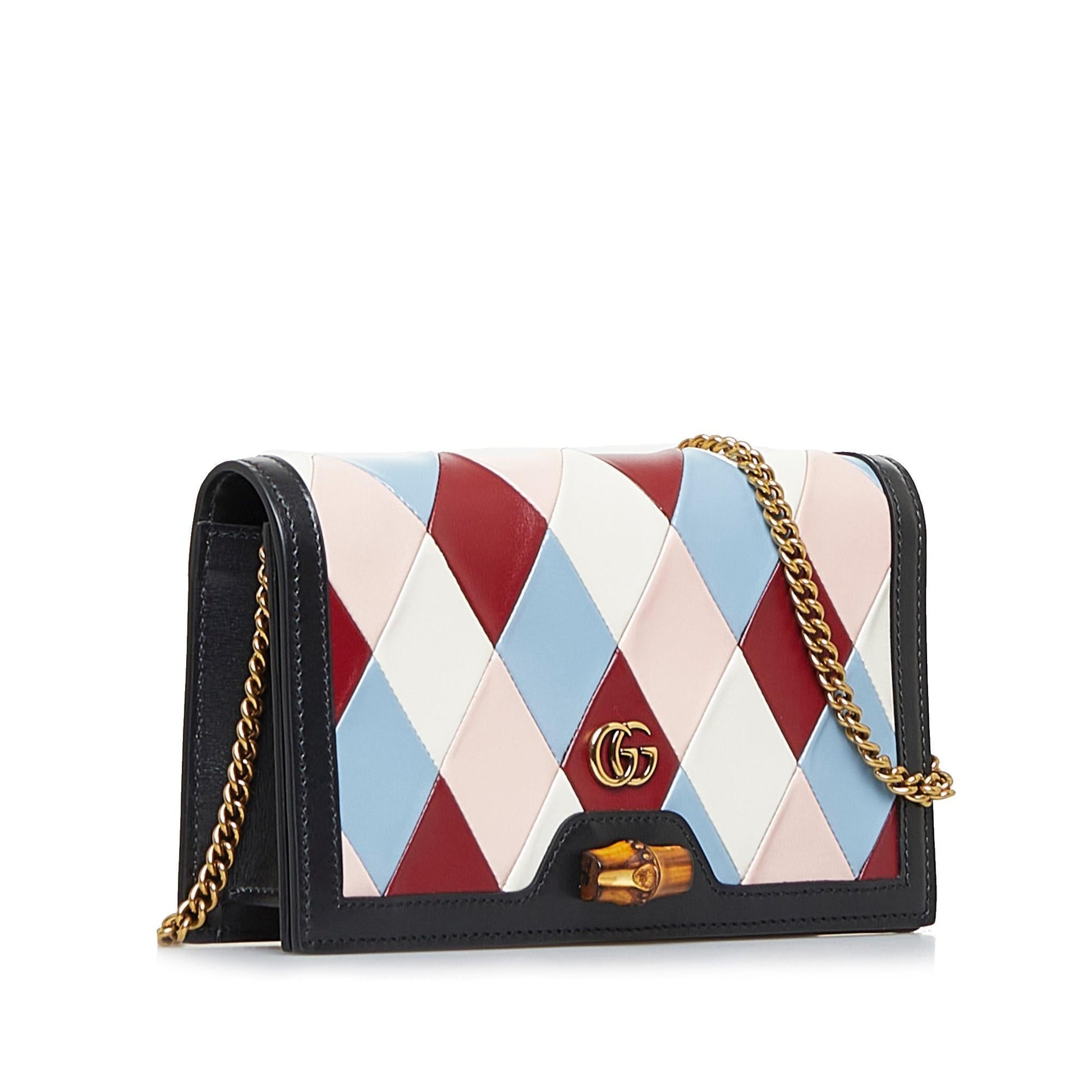 Gucci Lovelight Bamboo Wallet on SHG-ztNrEU Calf Chain Crossbody Bag