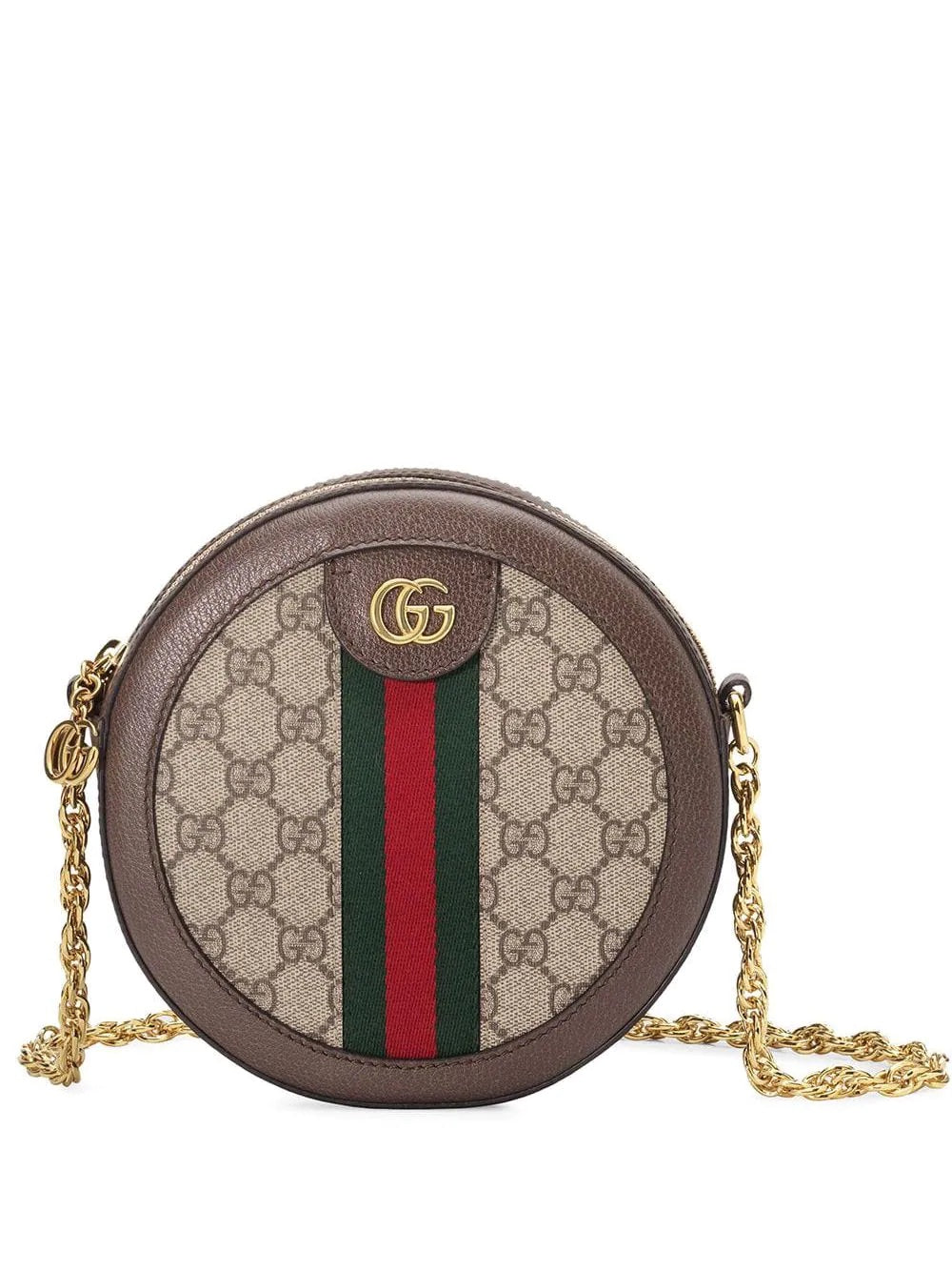 Gucci OPHIDIA GG SUPREME ROUND Mini Travel Bag