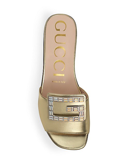 Gucci Madelyn Square G Slides Leather Travel Bag