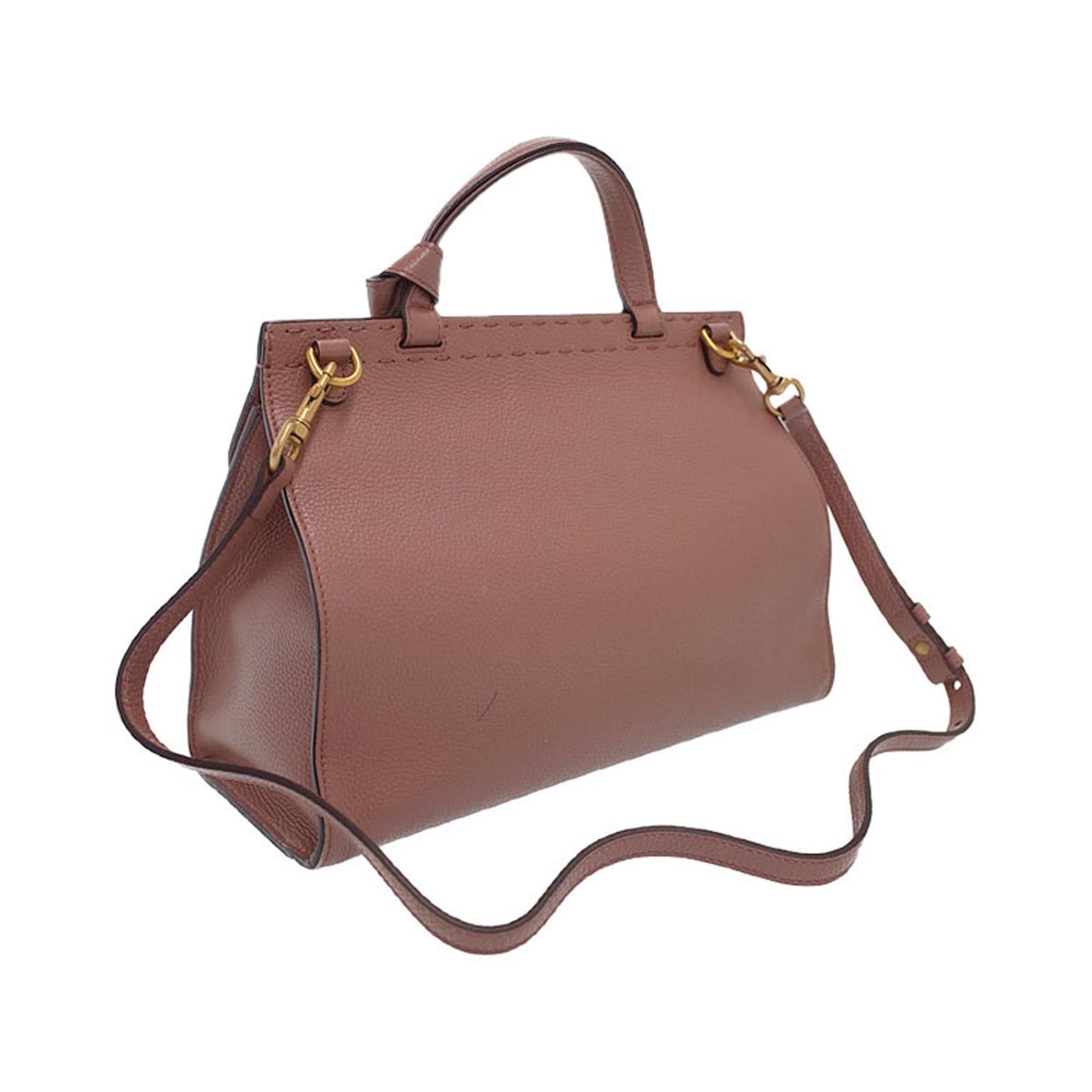 Gucci Marmont SHG Calf Pink Gold Top Handle Satchel Bag