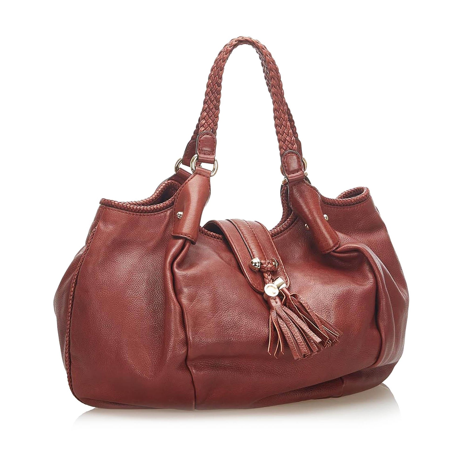 Gucci Marrakech SHG Leather Calf Red Shoulder Bag Bag Shg