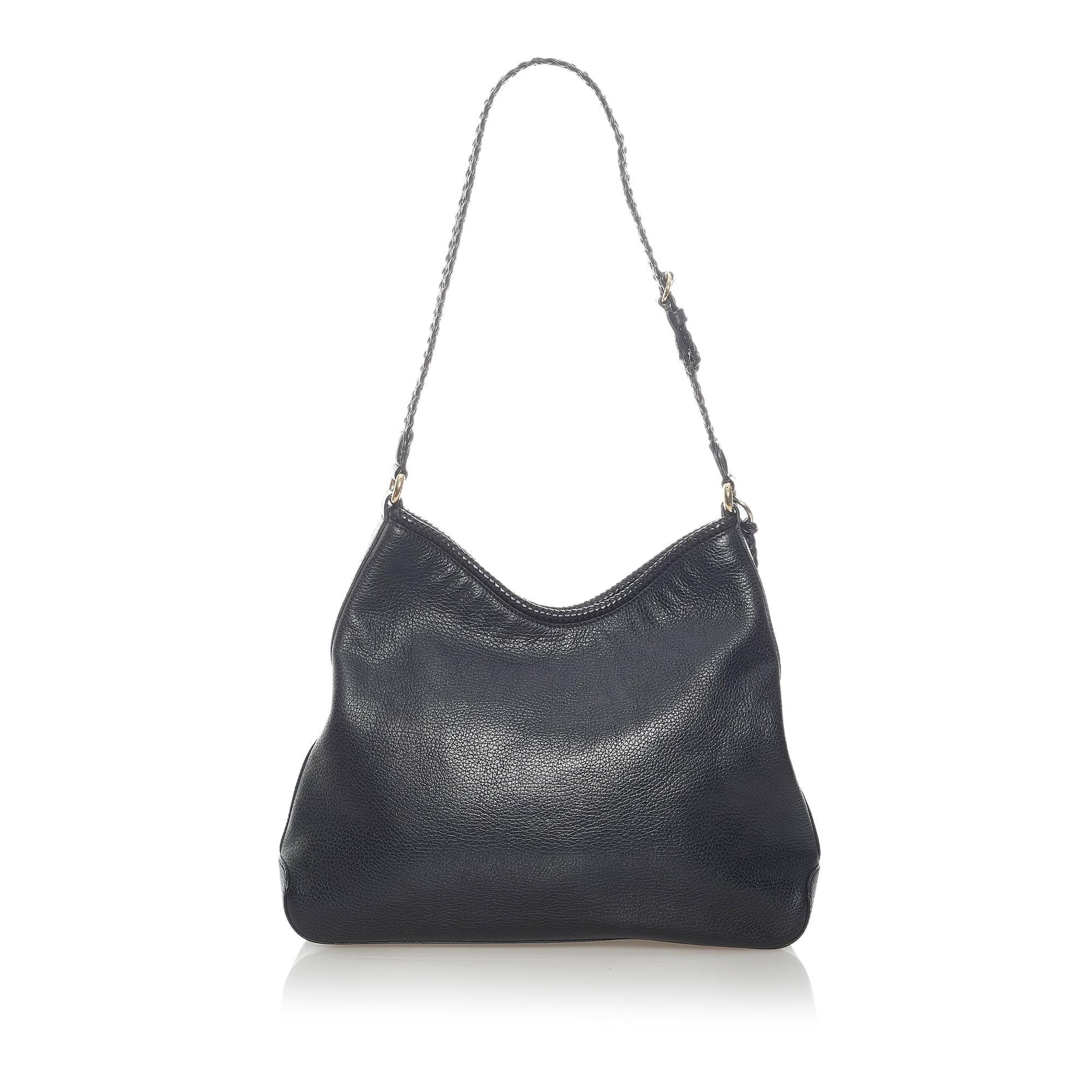 Gucci Marrakech SHG-fK4M1B Leather Calf Black Shoulder Bag