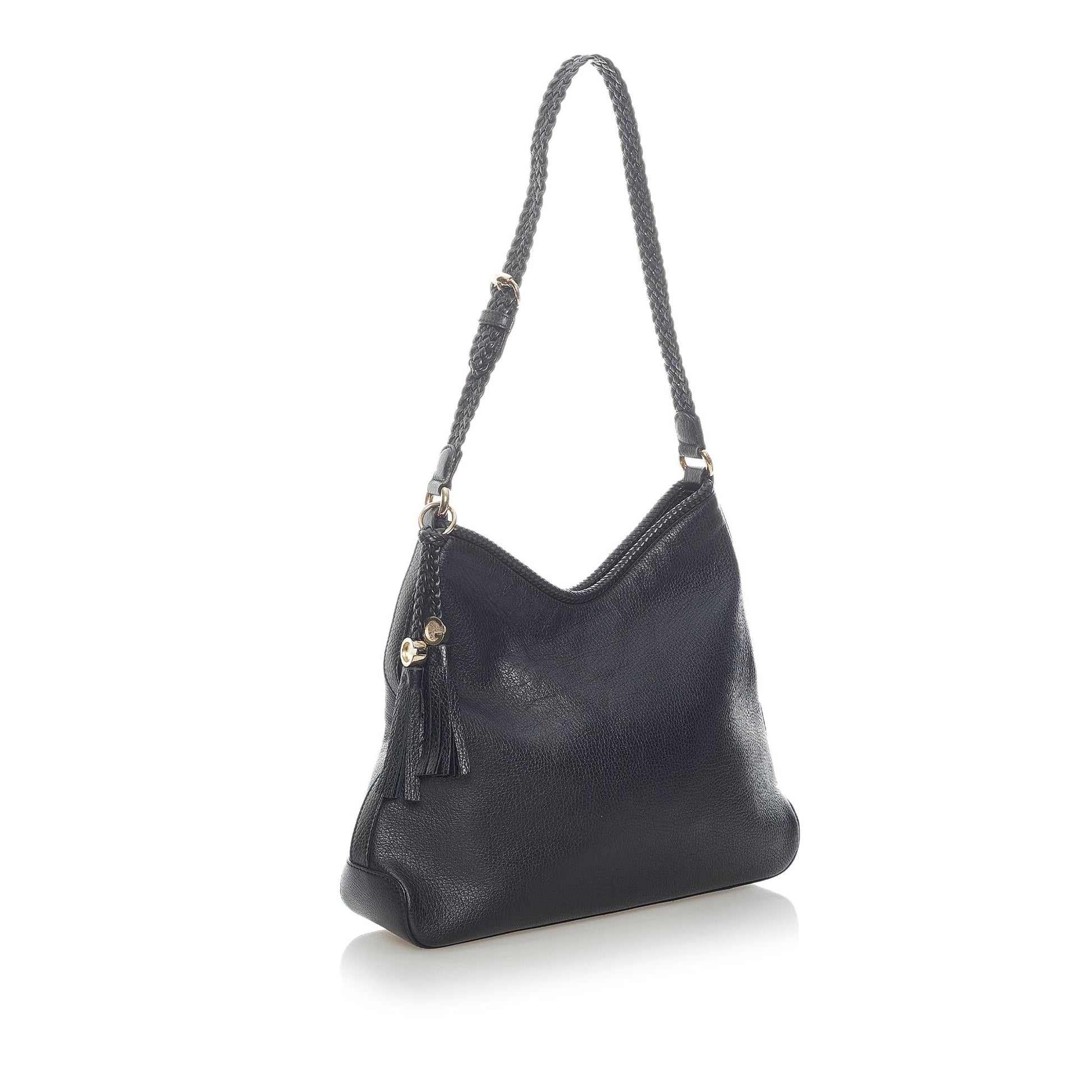 Gucci Marrakech SHG-fK4M1B Leather Calf Black Shoulder Bag