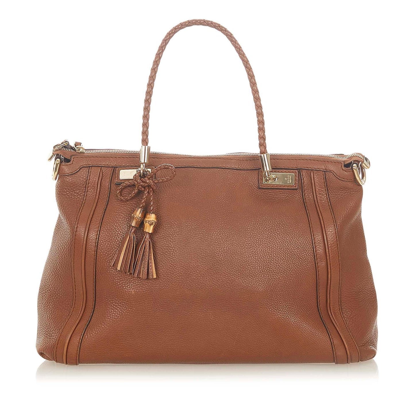Gucci Marrakech SHG Leather Calf Brown Tote Bag Bag Shg
