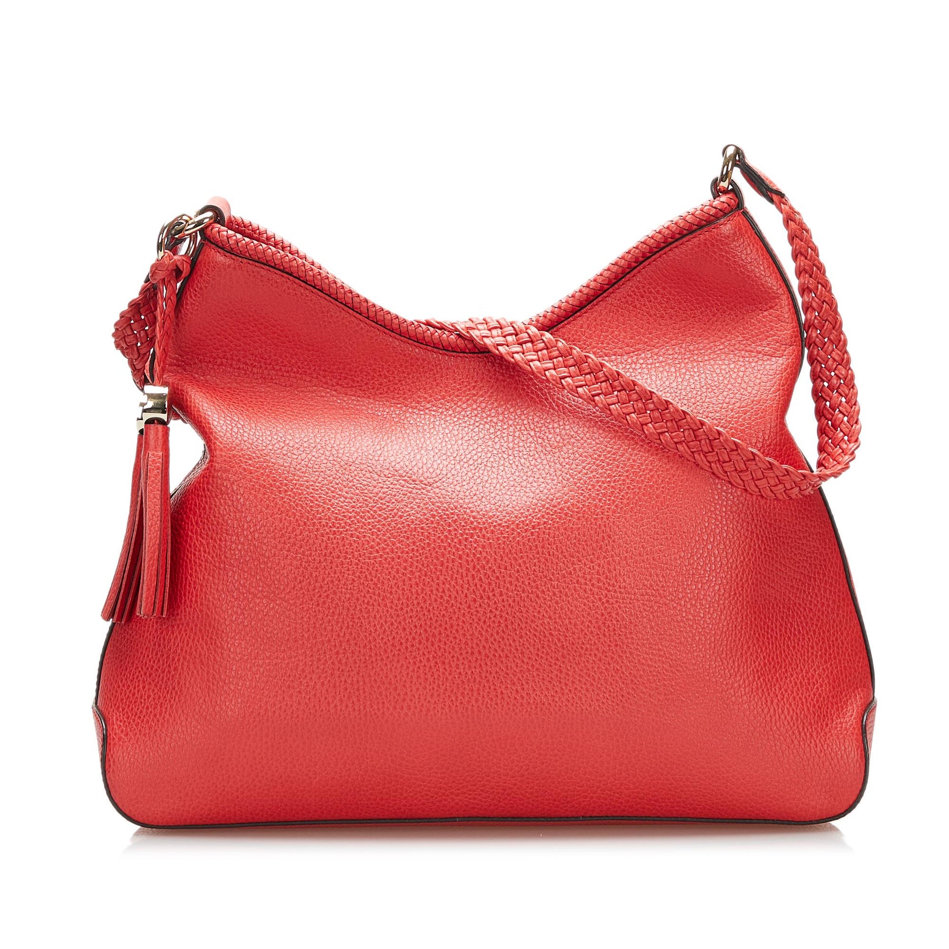 Gucci Marrakech SHG-hJYkxl Calf Red Shoulder Bag