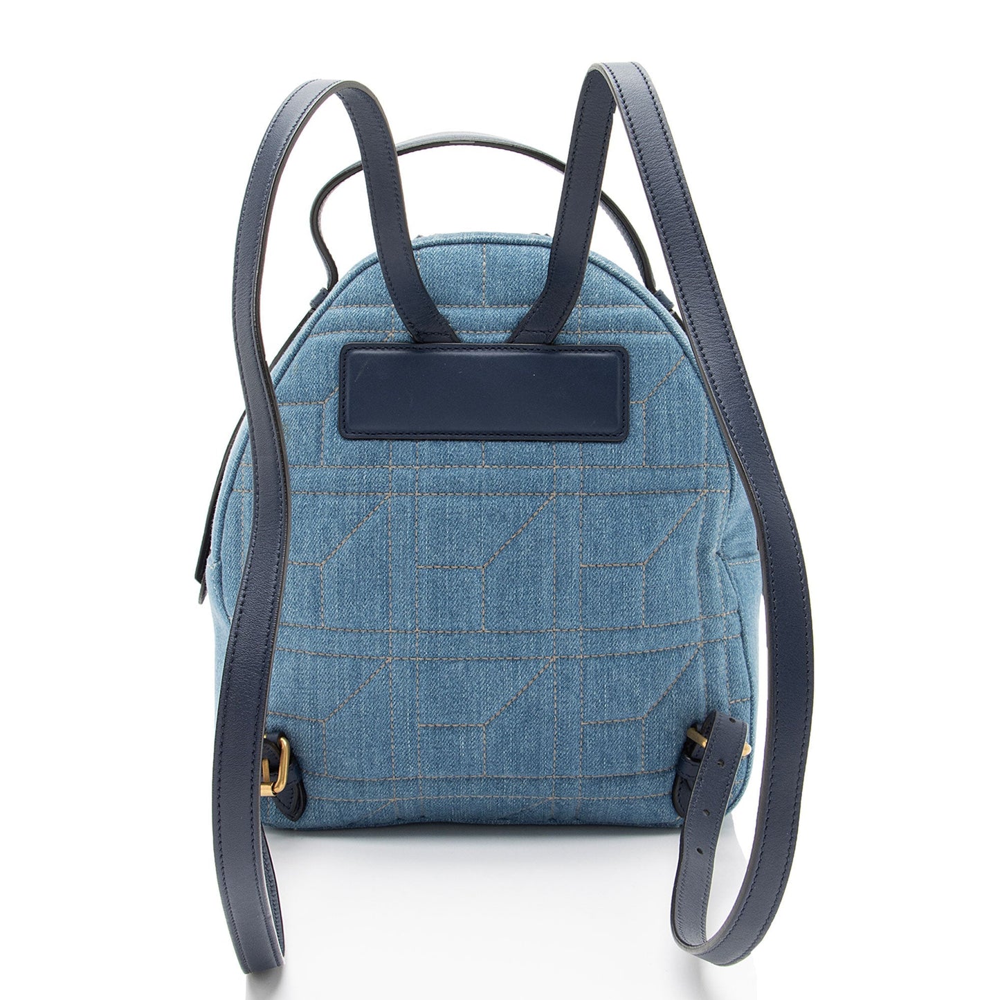 Gucci Pearl GG Marmont Backpack Matelasse Denim