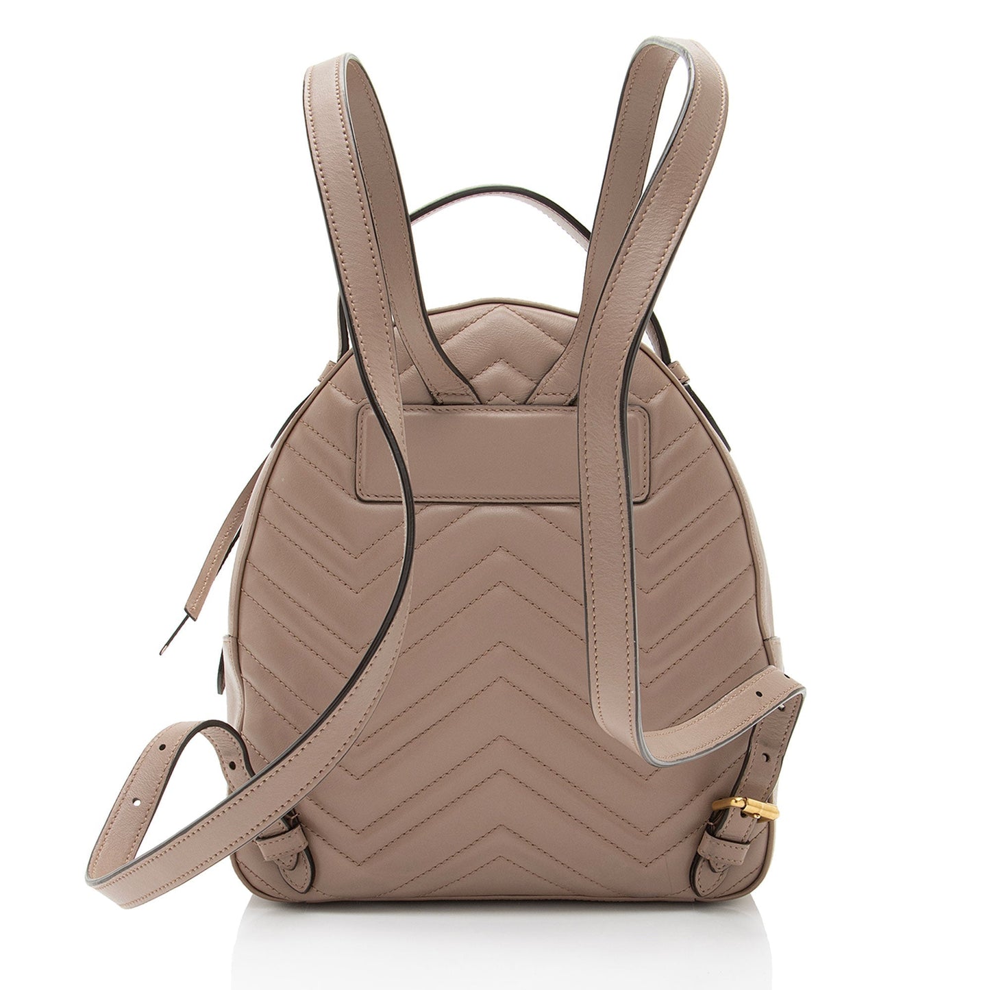 Gucci GG Marmont Backpack Matelasse Leather Brown Shoulder Bag Shf Fcxgqv