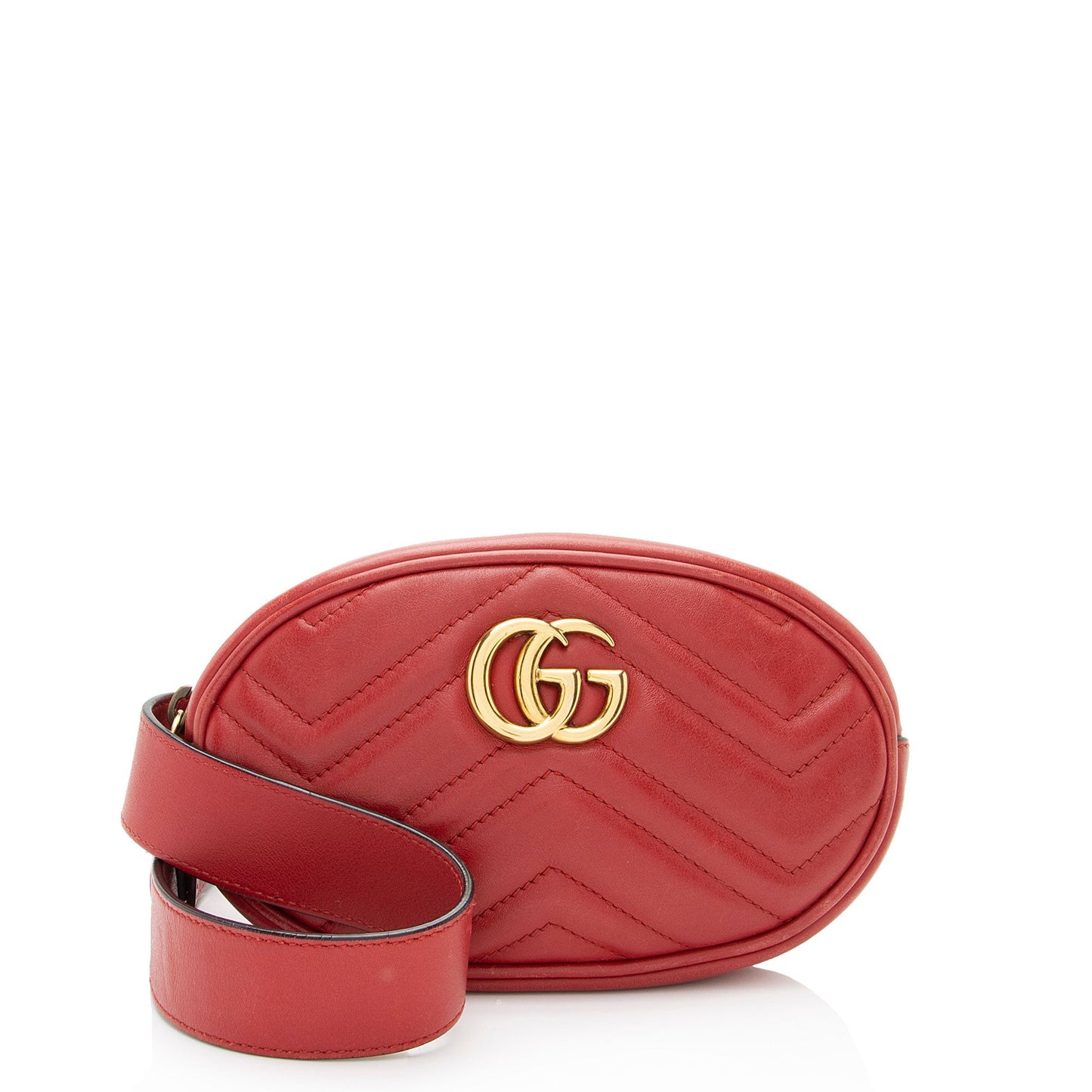 Gucci GG Marmont Belt - Size Matelasse Leather Red Accessory Shf Dyuhgu