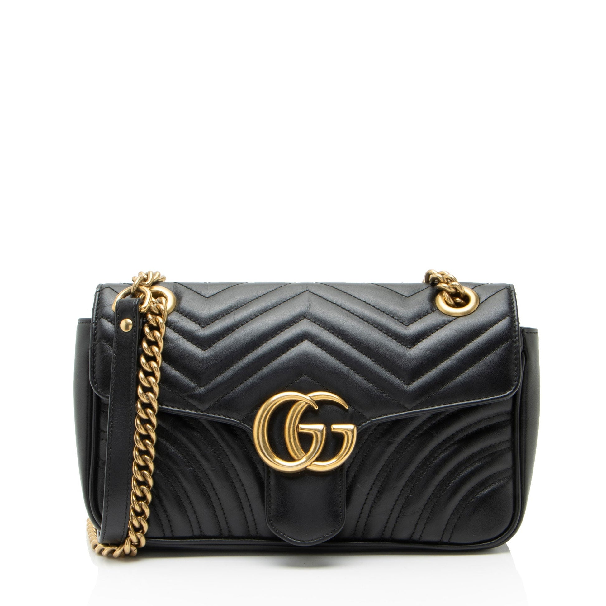 Gucci GG Marmont Matelasse Leather Medium Flap Crossbody Bag