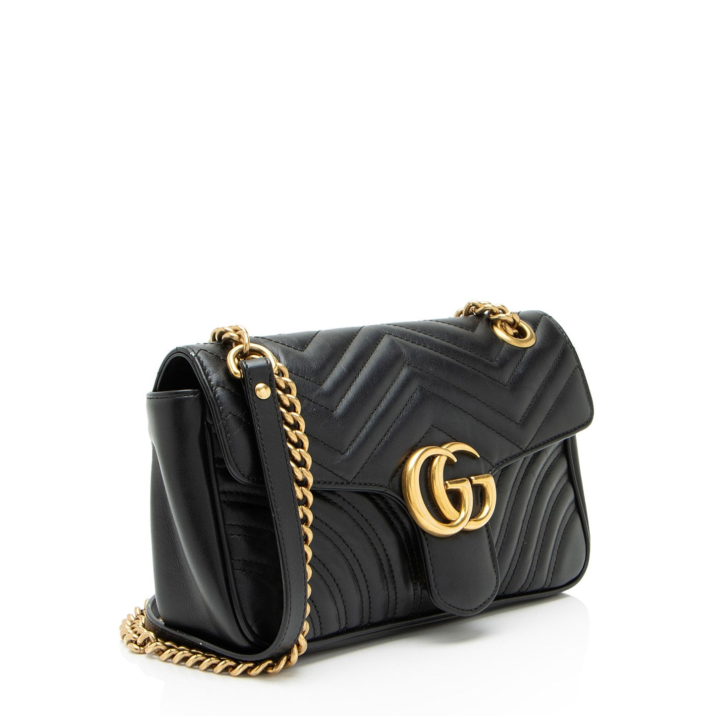 Gucci GG Marmont Matelasse Leather Medium Flap Crossbody Bag