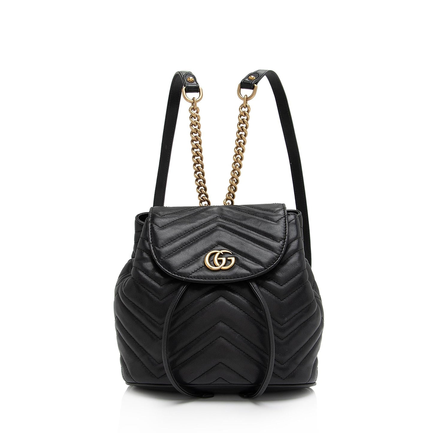 Gucci GG Marmont Backpack SHF-WqOeC5 Matelasse Leather Black Mini Shoulder Bag