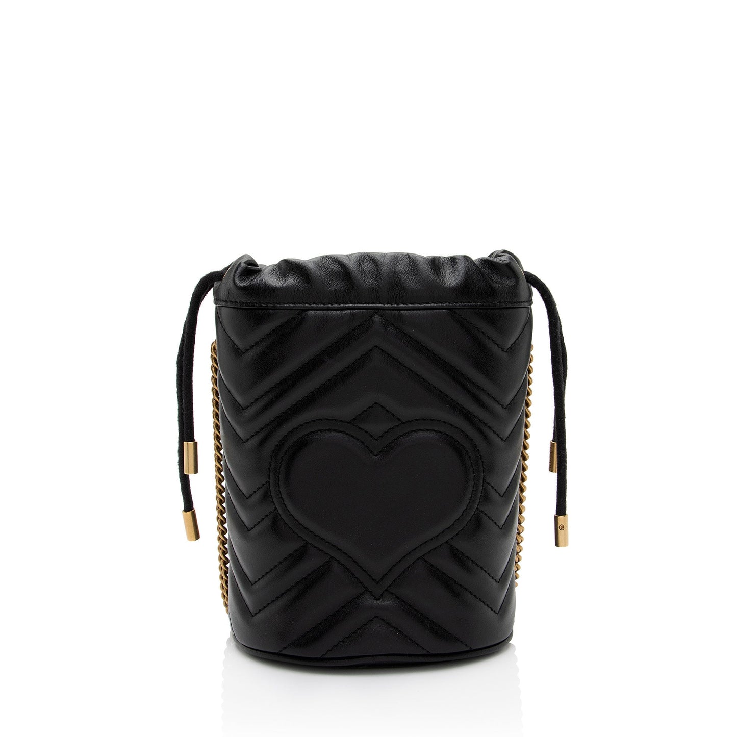 Gucci Marmont Bucket Bag Shf Iv6Bhp Leather Matelasse Crossbody Bag