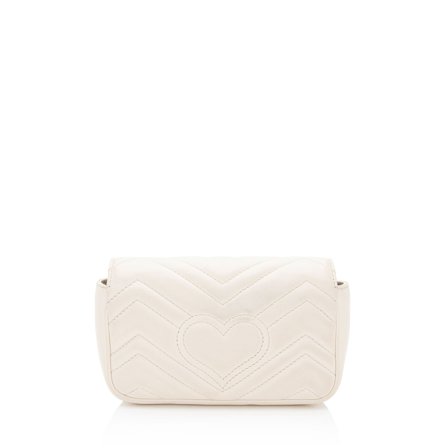 Gucci GG Marmont Flap Matelasse Leather White Mini Crossbody Bag Bag 1