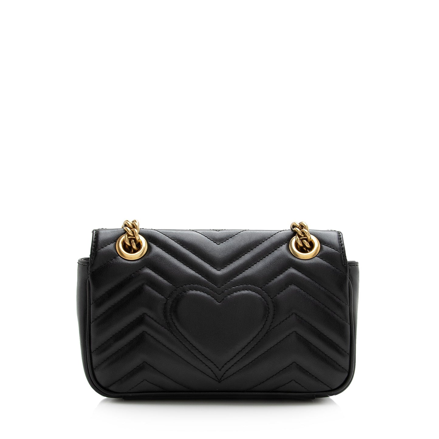 Gucci GG Marmont SHF Matelasse Leather Black Mini Crossbody Bag 4