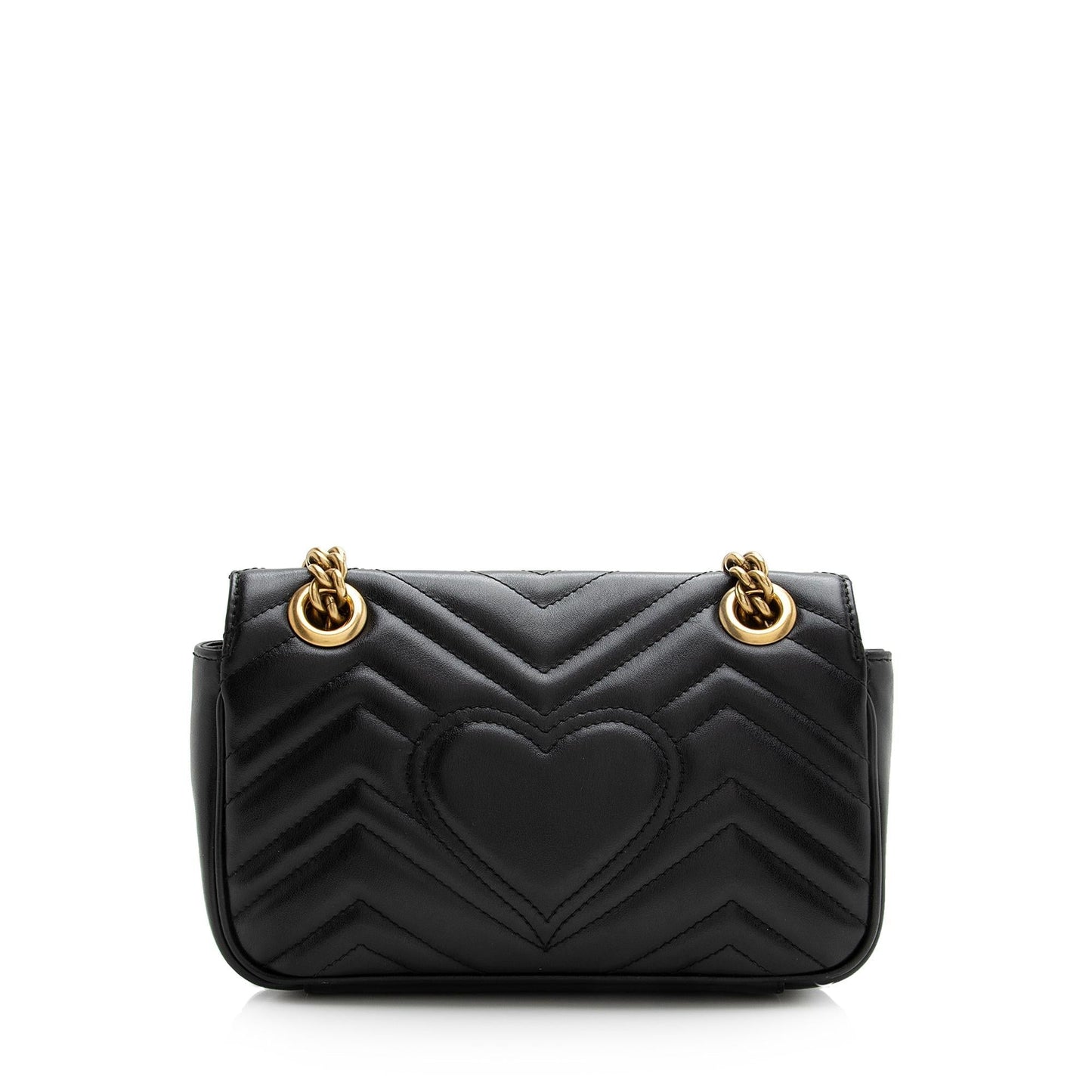 Gucci GG Marmont SHF-V1dIip Matelasse Leather Black Mini Shoulder Bag