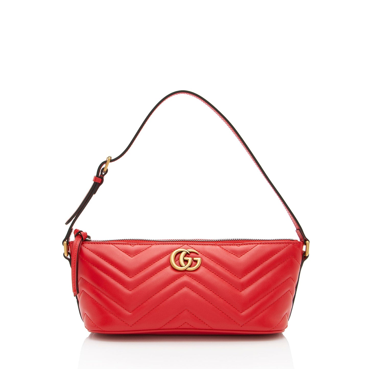 Gucci GG Marmont Sling Matelasse Leather Red Shoulder Bag