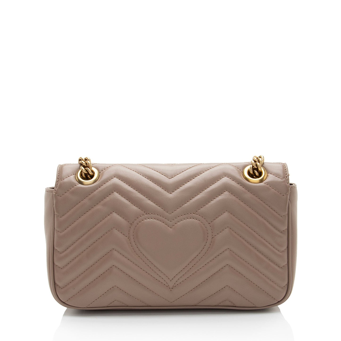 Gucci GG Marmont Flap Matelasse Leather Beige Small Crossbody Bag