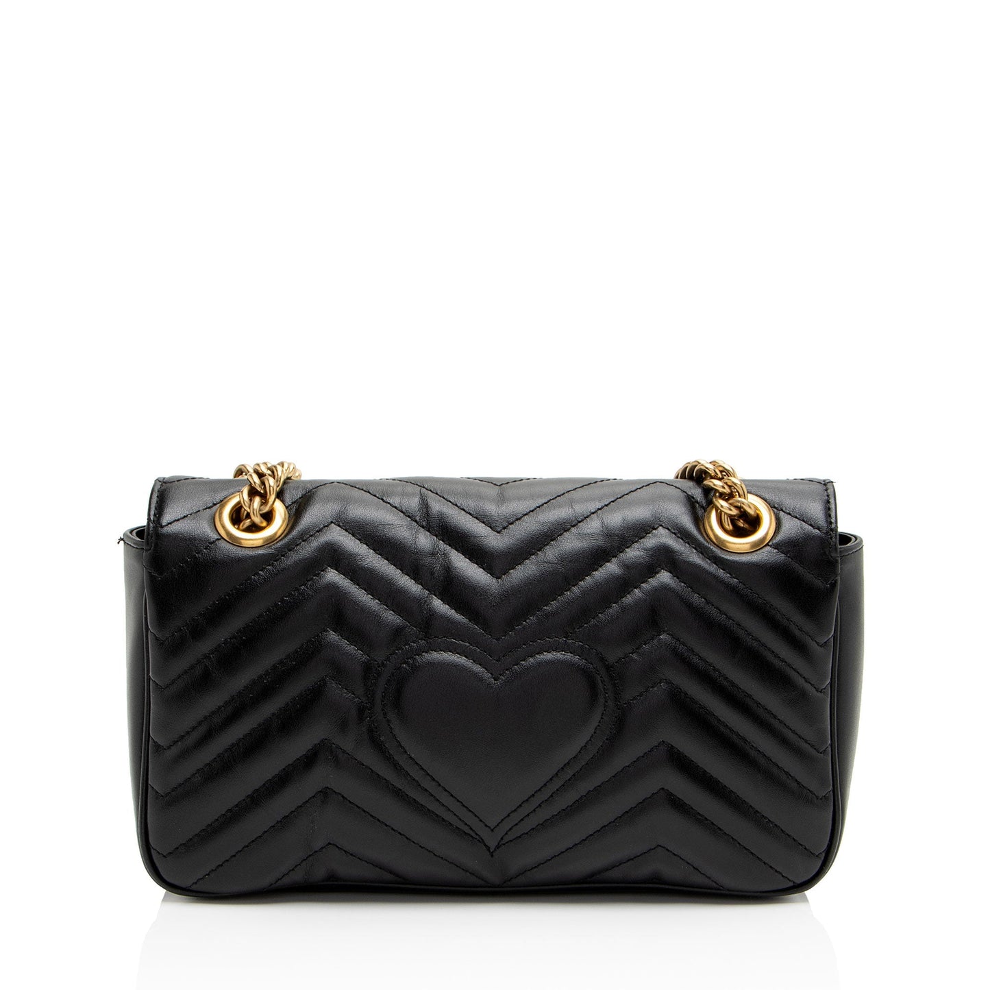 Gucci GG Marmont Flap Matelasse Leather Black Small Crossbody Bag Bag 1