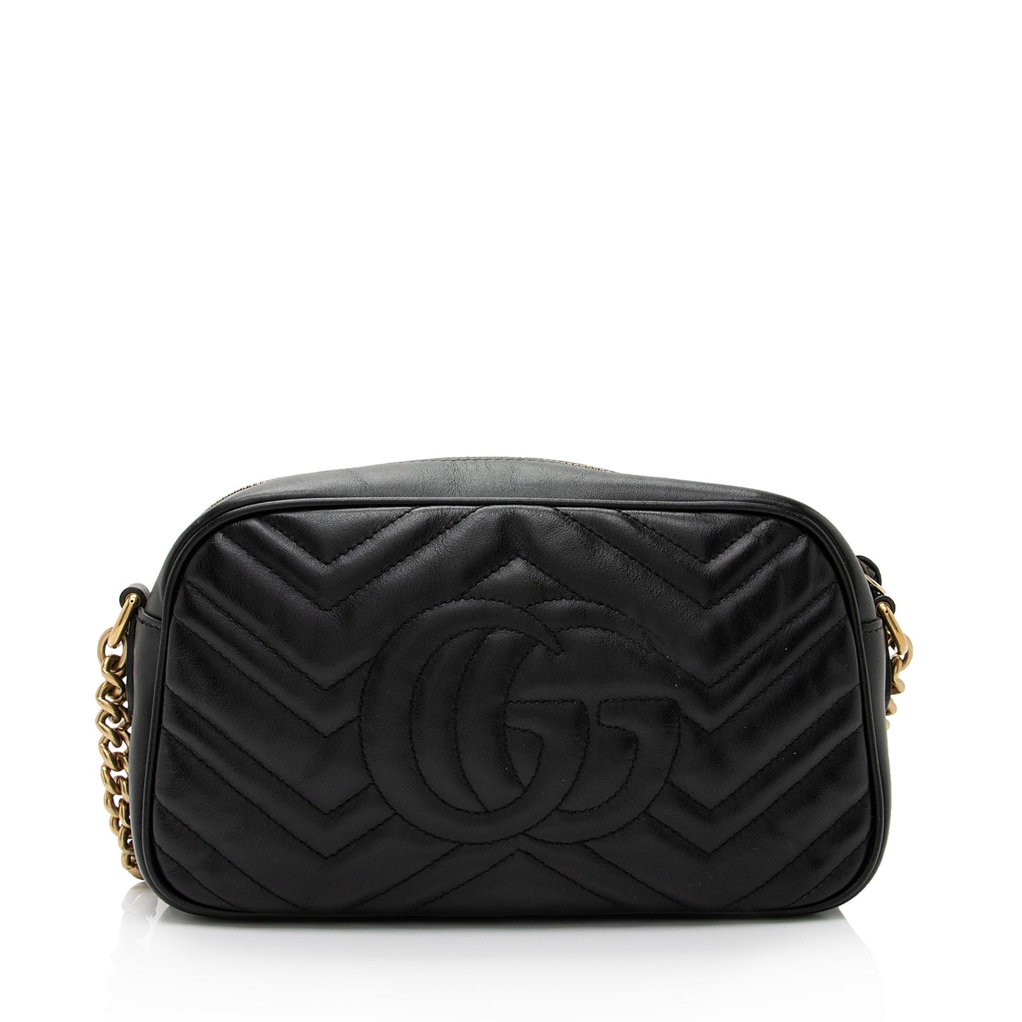 Gucci GG Marmont SHF-I0ITnn Matelasse Leather Black Small Crossbody Bag