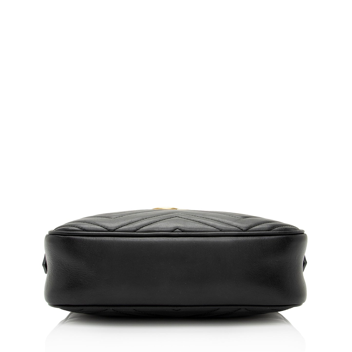 Gucci GG Marmont SHF-X9kyDa Matelasse Leather Black Small Crossbody Bag