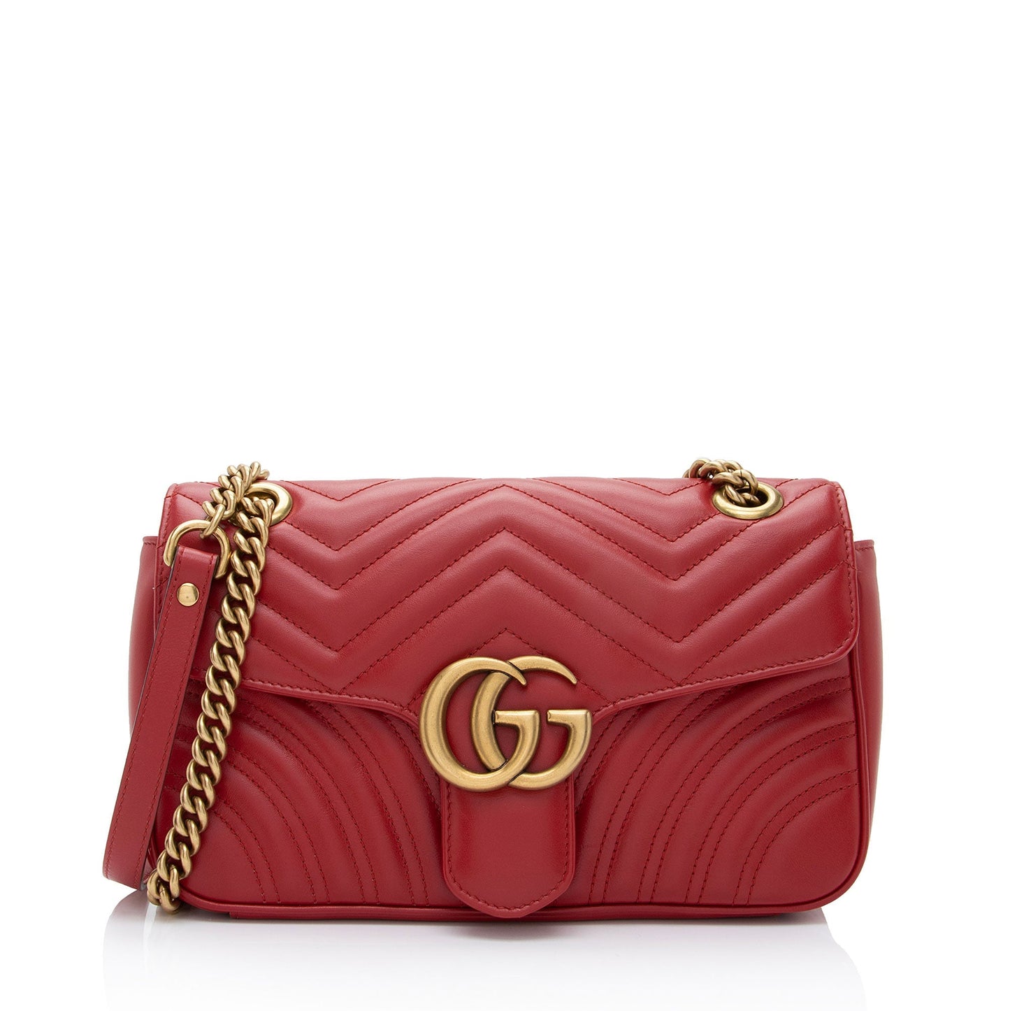 Gucci GG Marmont SHF-3fREDC Matelasse Leather Small Crossbody Bag