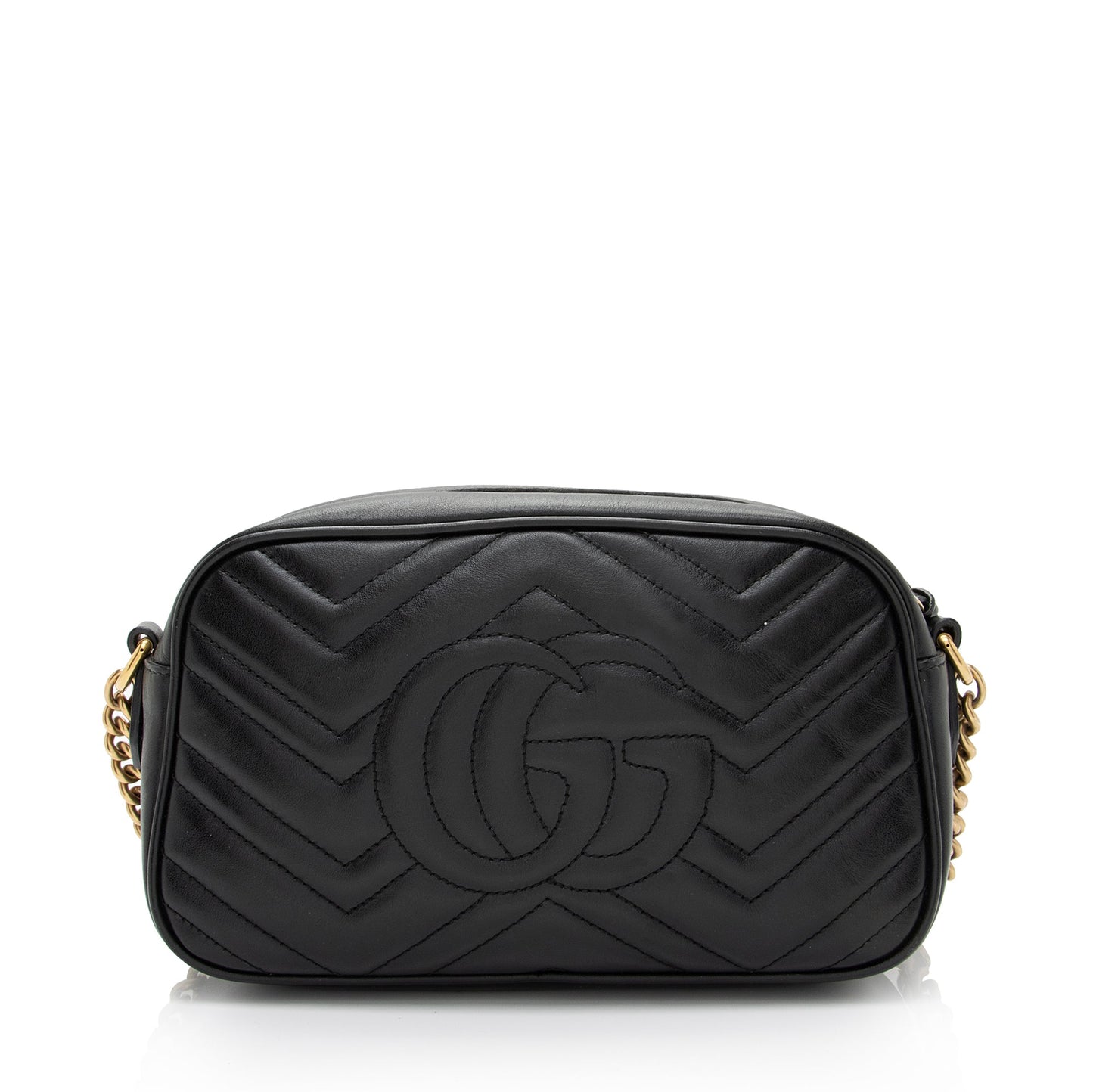 Gucci GG Marmont SHF-Abtg9L Matelasse Leather Black Small Crossbody Bag