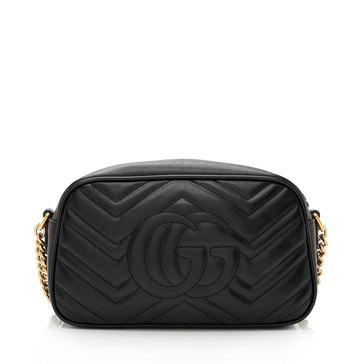 Gucci GG Marmont SHF-qHsTPi Matelasse Leather Black Small Crossbody Bag