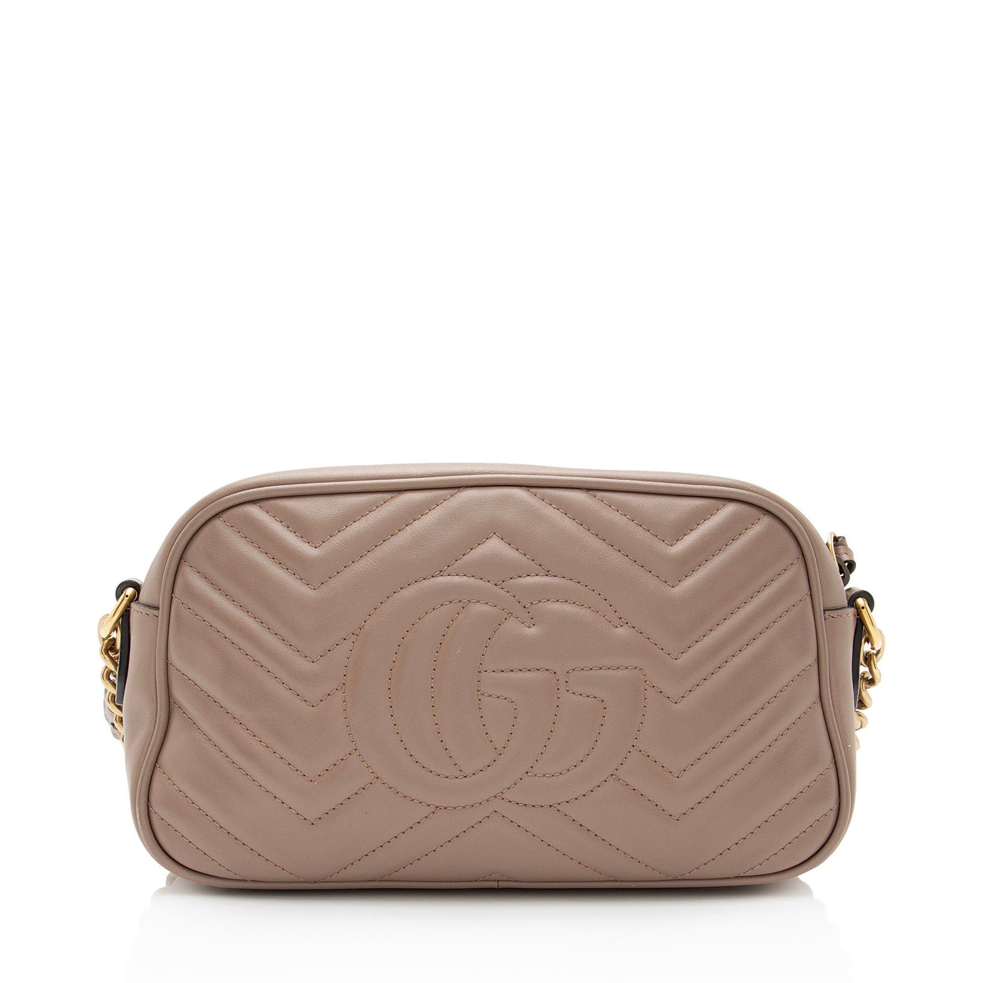 Gucci GG Marmont SHF-LVfFFC Matelasse Leather Beige Small Crossbody Bag