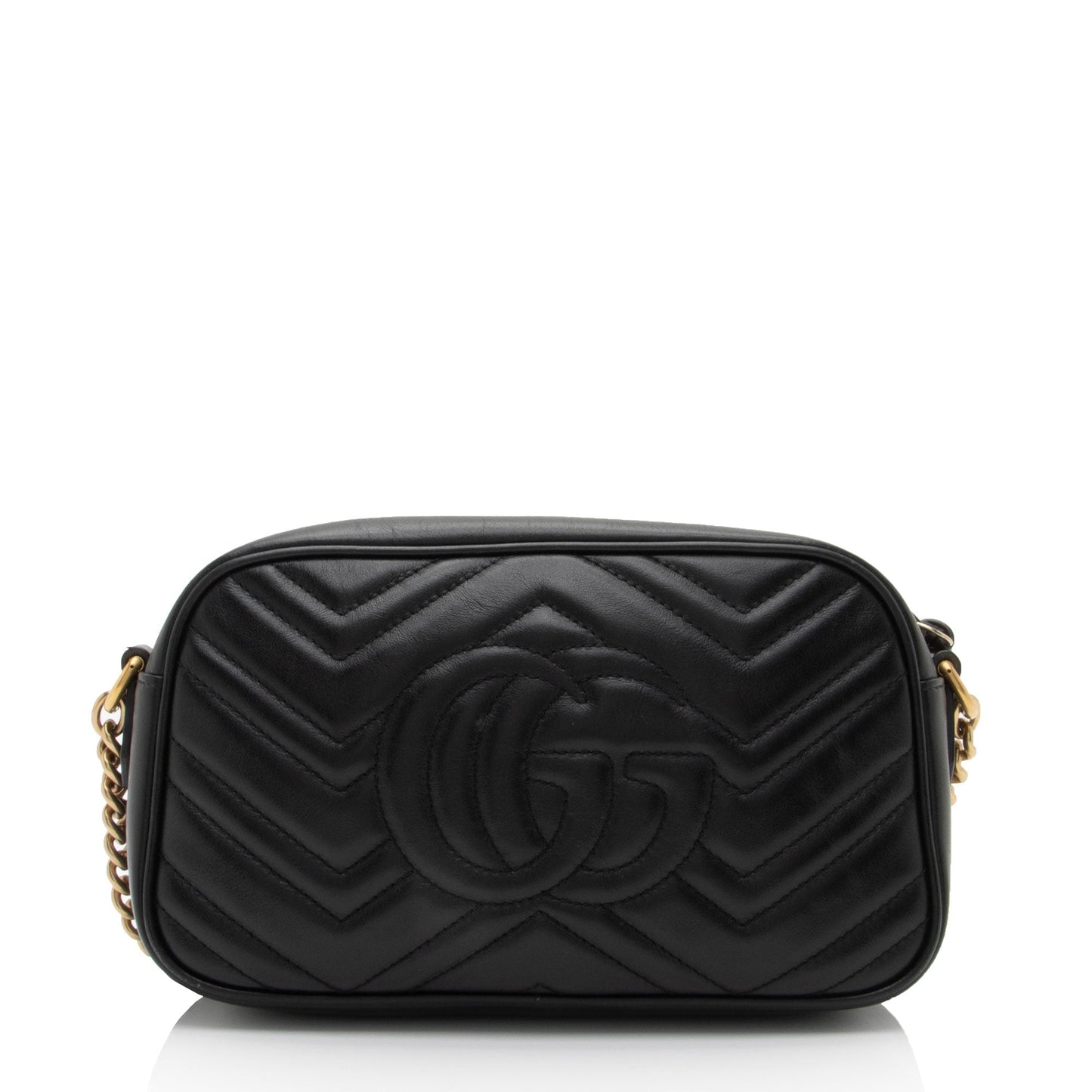 Gucci GG Marmont SHF-E9Frrv Matelasse Leather Black Small Crossbody Bag
