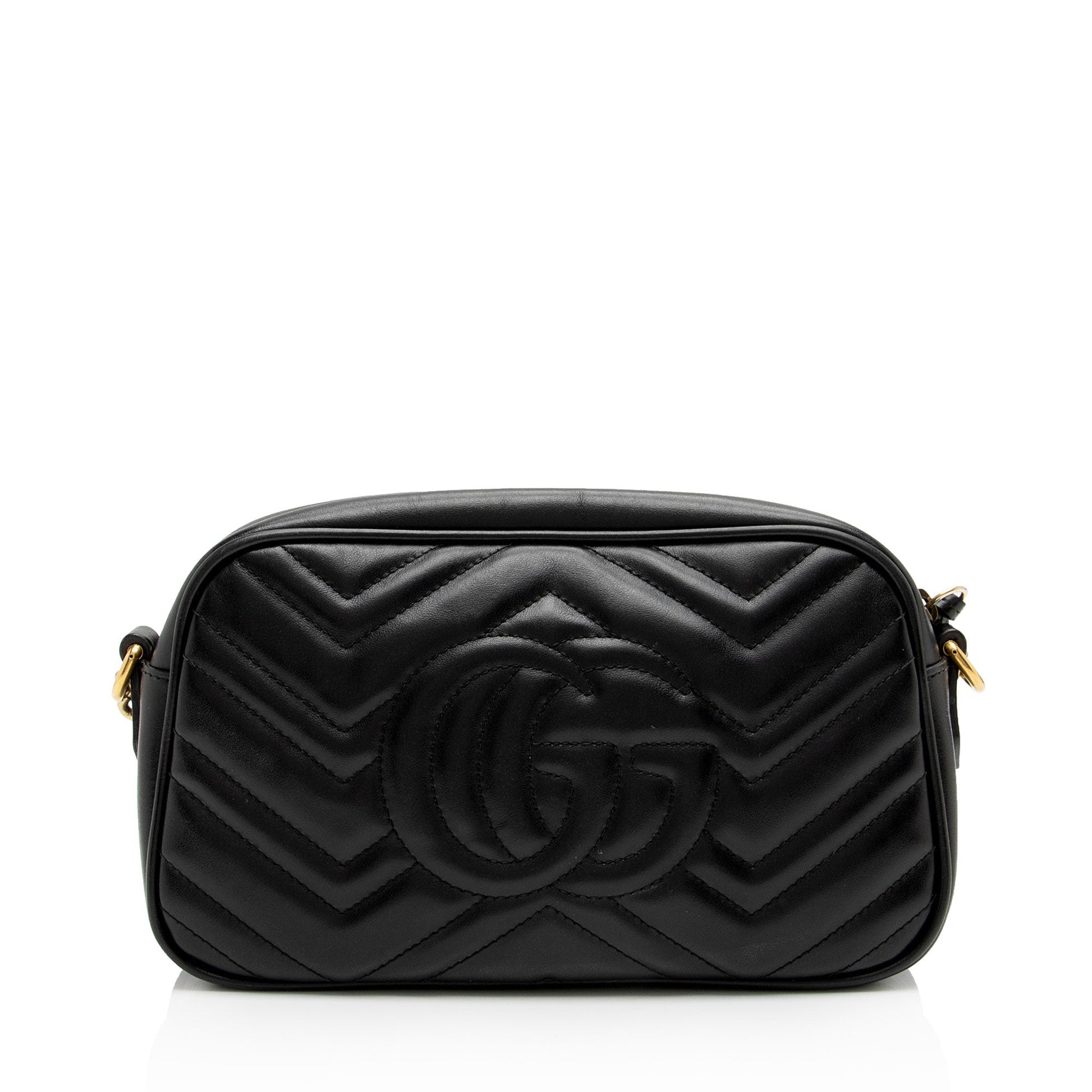 Gucci GG Marmont SHF-FVS5c3 Matelasse Leather Black Small Crossbody Bag
