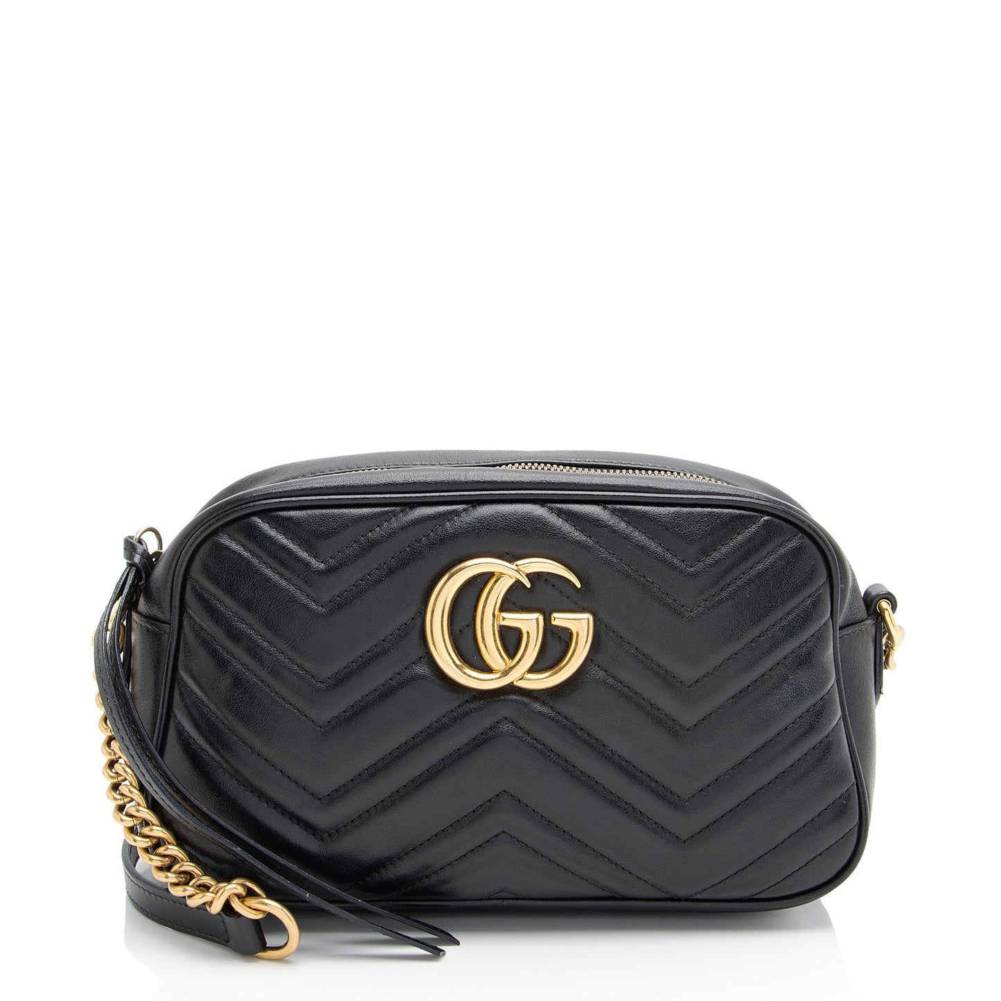 Gucci GG Marmont SHF-jE5N59 Matelasse Leather Black Small Crossbody Bag