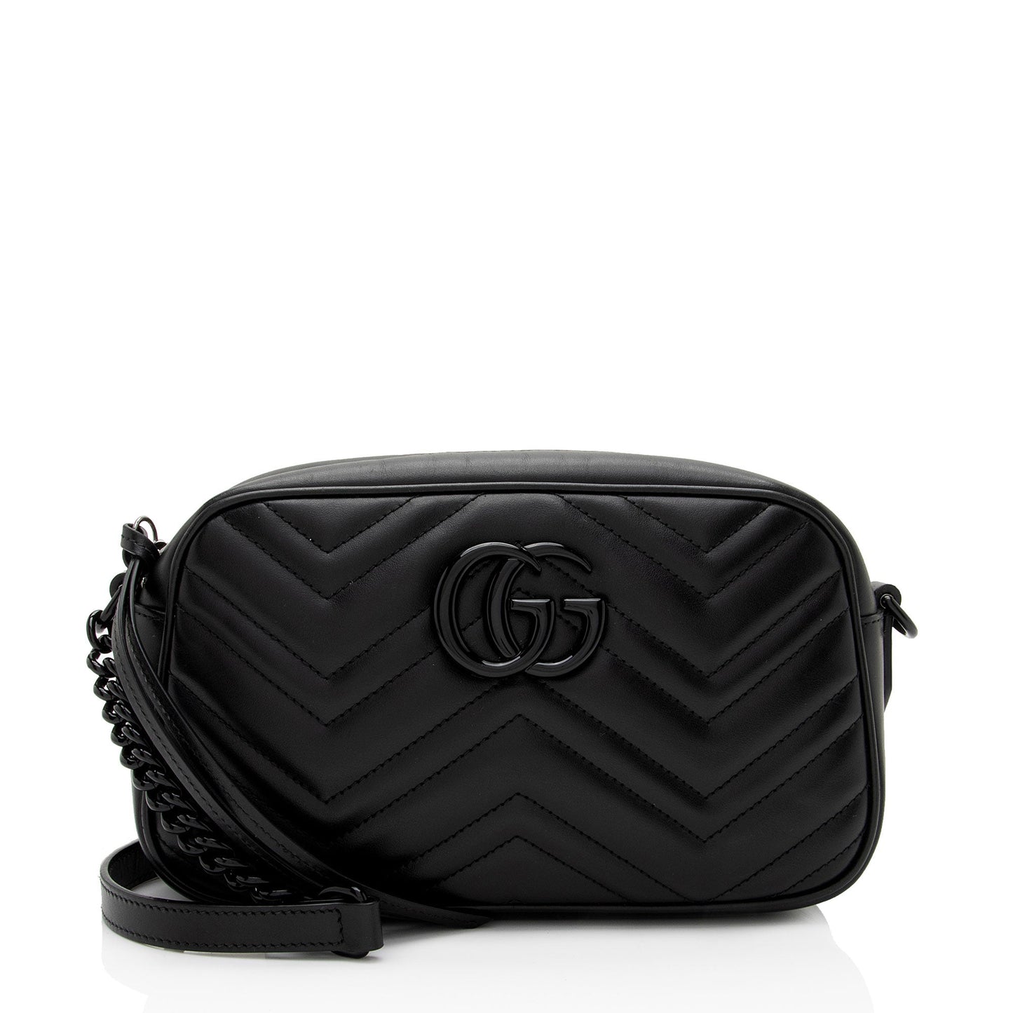 Gucci GG Marmont SHF-sIFM1C Matelasse Leather Black Small Crossbody Bag