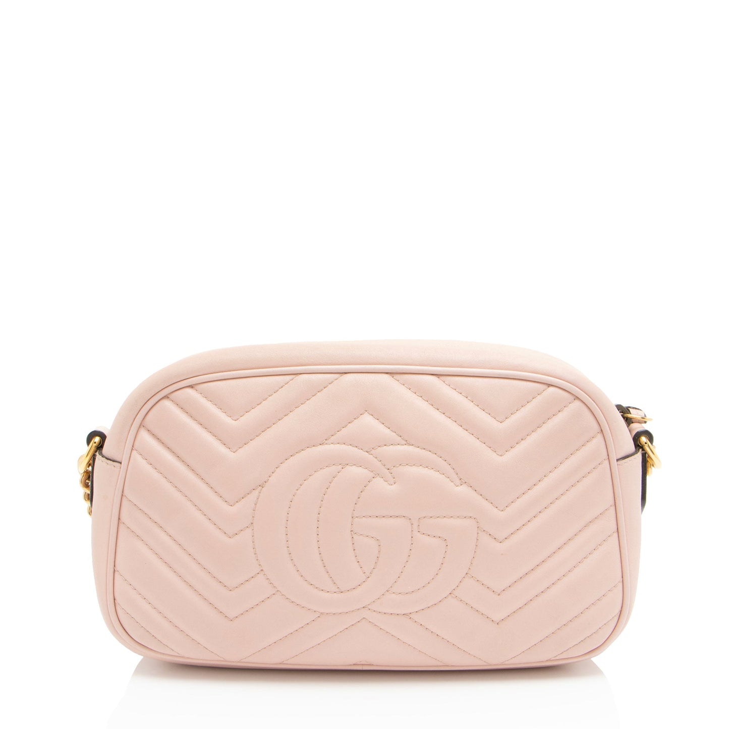 Gucci GG Marmont Matelasse Leather Pink Small Crossbody Bag