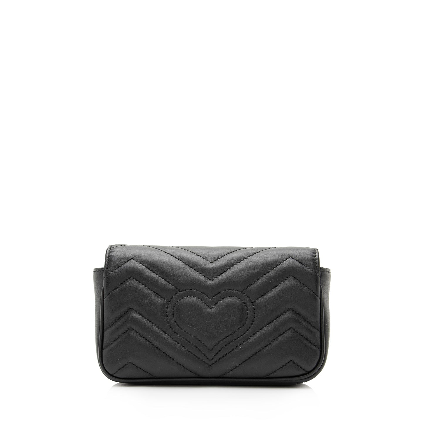 Gucci GG Marmont Super SHF Matelasse Leather Black Mini Crossbody Bag