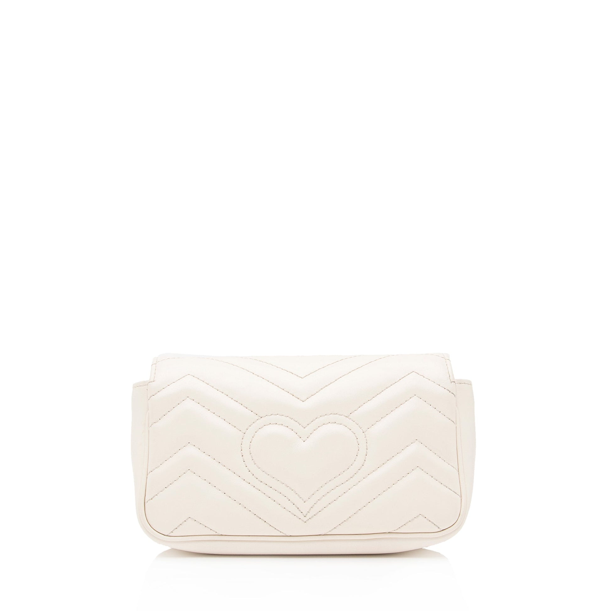 Gucci GG Marmont Super SHF Matelasse Leather White Mini Crossbody Bag