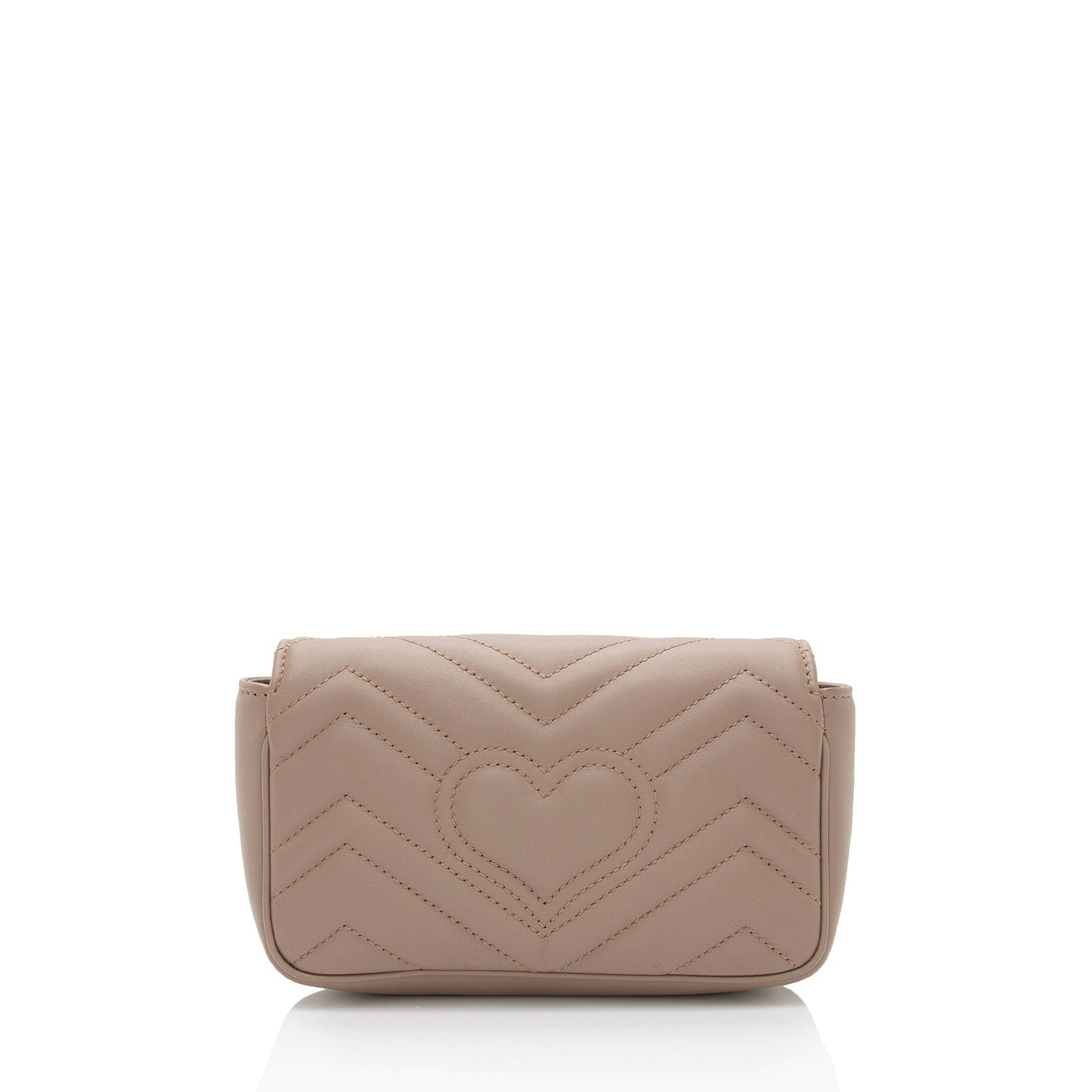 Gucci GG Marmont Super Flap Matelasse Leather Beige Mini Crossbody Bag